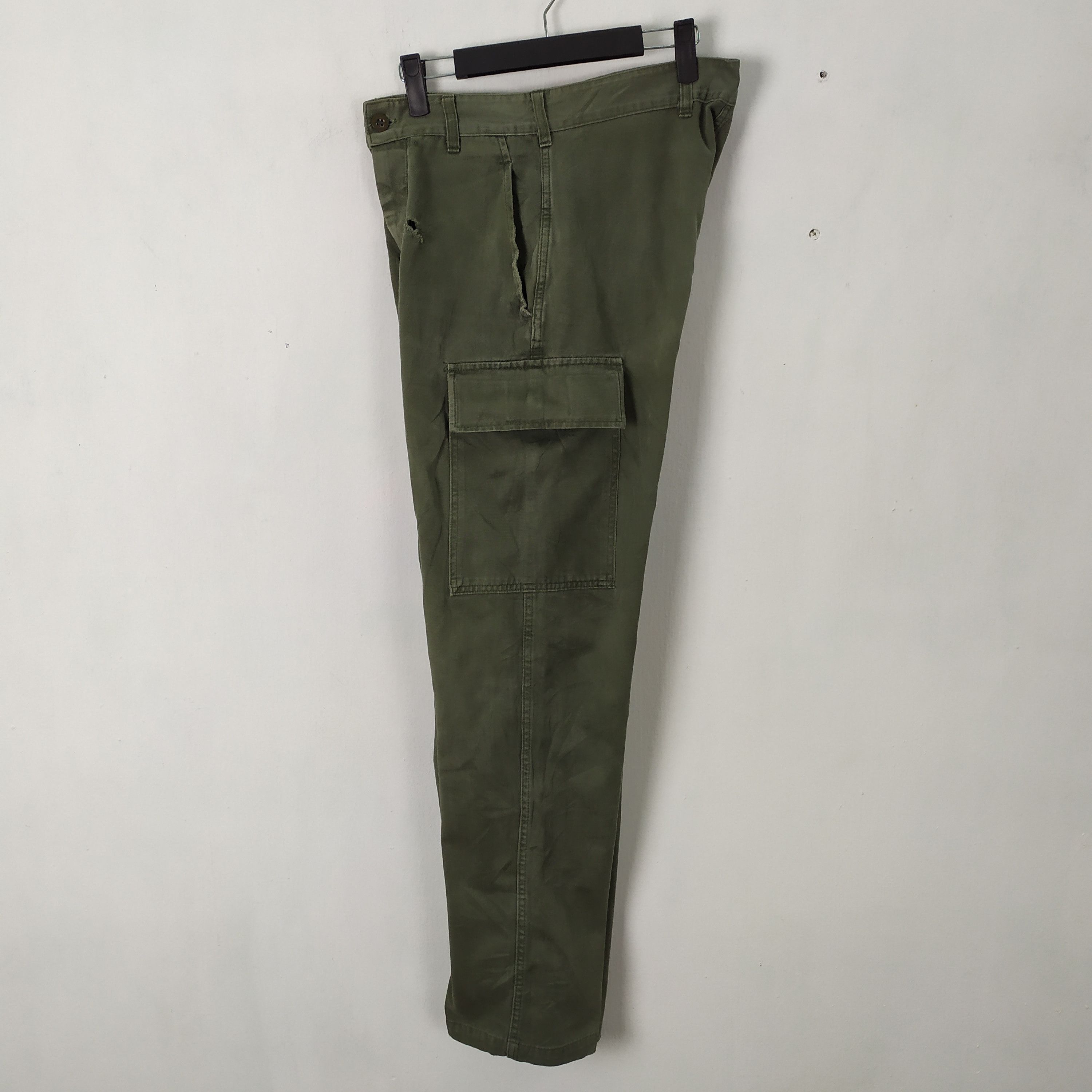 Japanese Brand RARE!! JAPANESE BRAND FADED GREEN CARGO PANTS Size US 30 / EU 46 - 4 Thumbnail