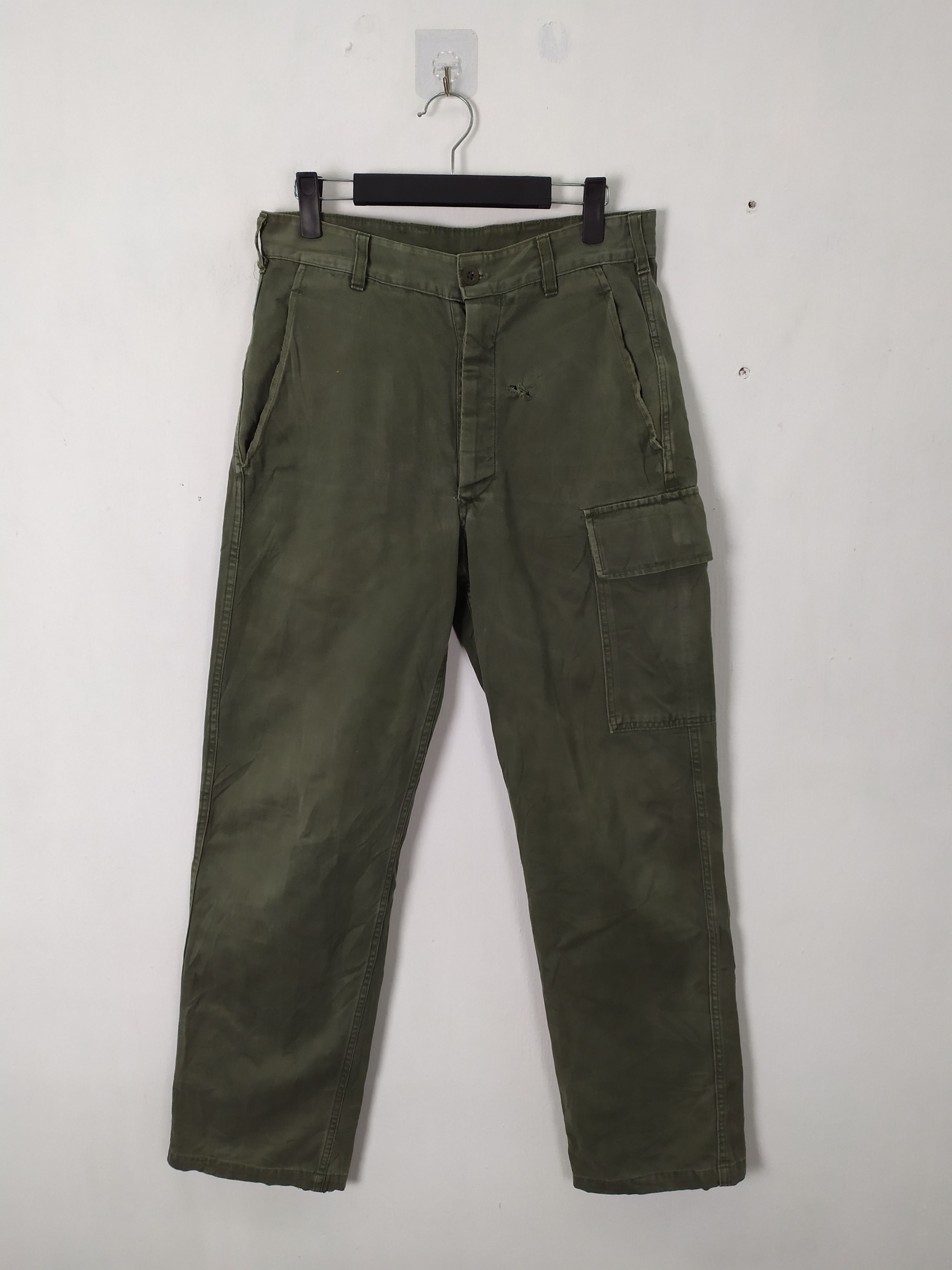 Japanese Brand RARE!! JAPANESE BRAND FADED GREEN CARGO PANTS Size US 30 / EU 46 - 1 Thumbnail
