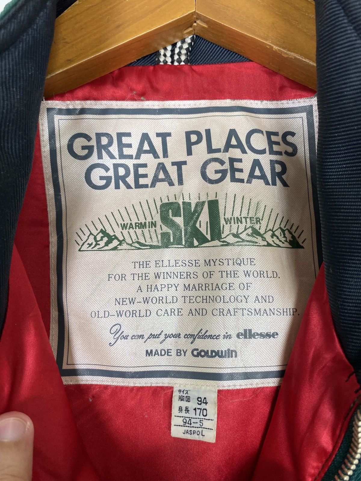 Ellesse × Goldwin Vtg 90's Ellesse Skiing Coverall Jumpsuit Ski Snowsuit Size US 32 / EU 48 - 7 Thumbnail