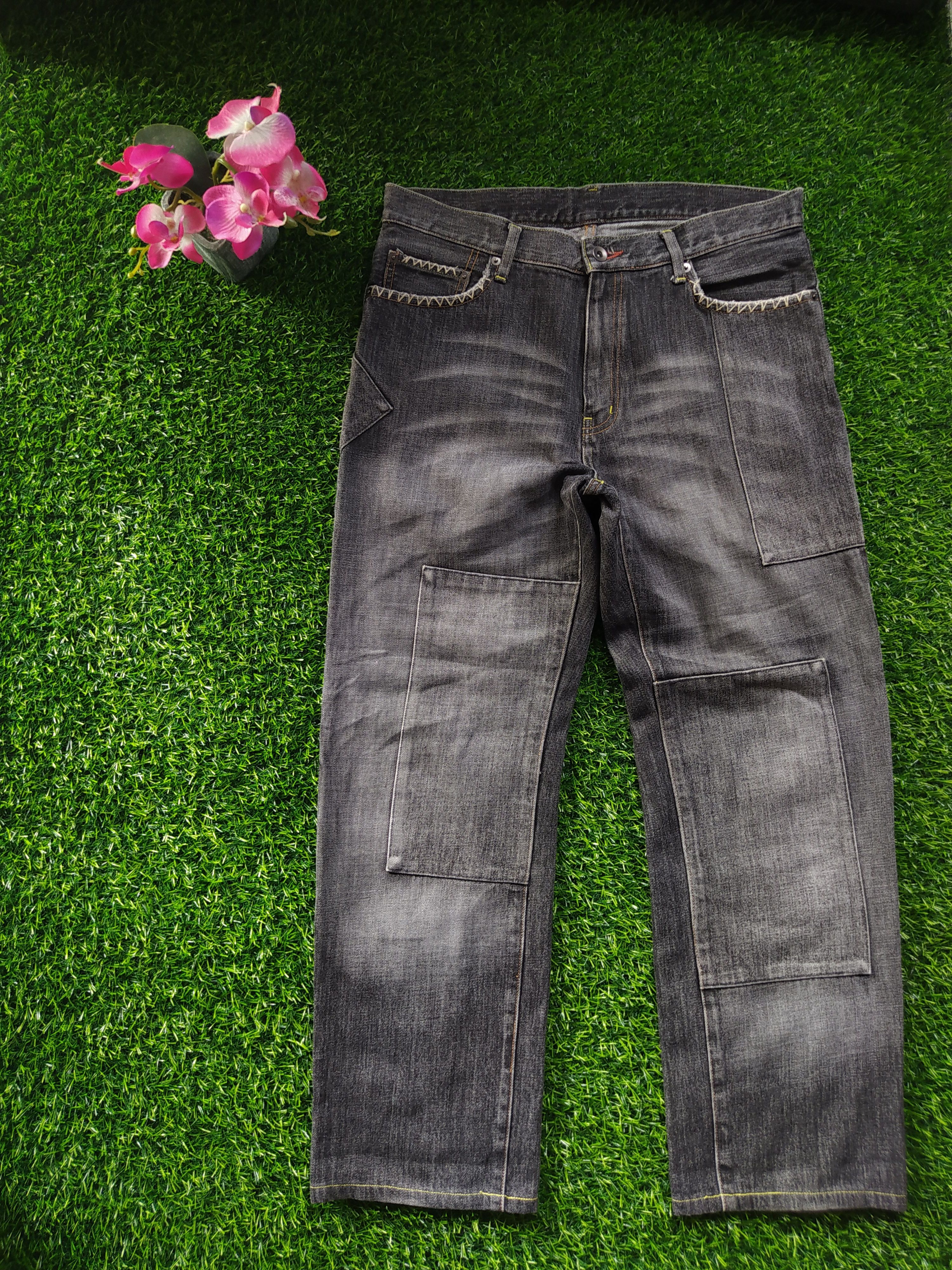 Japanese Brand × Uniqlo Uniqlo Patchwork Design Jeans Size US 34 / EU 50 - 1 Thumbnail