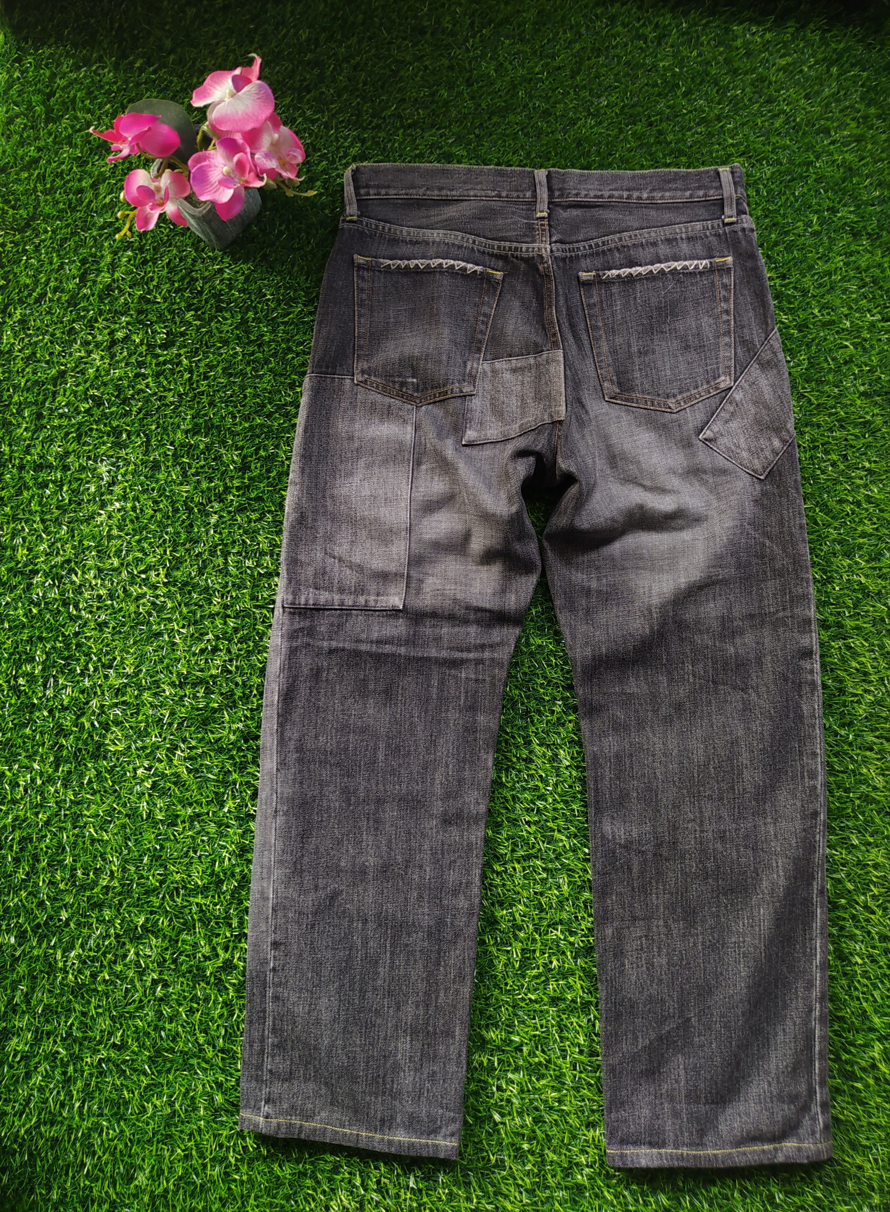 Japanese Brand × Uniqlo Uniqlo Patchwork Design Jeans Size US 34 / EU 50 - 2 Thumbnail