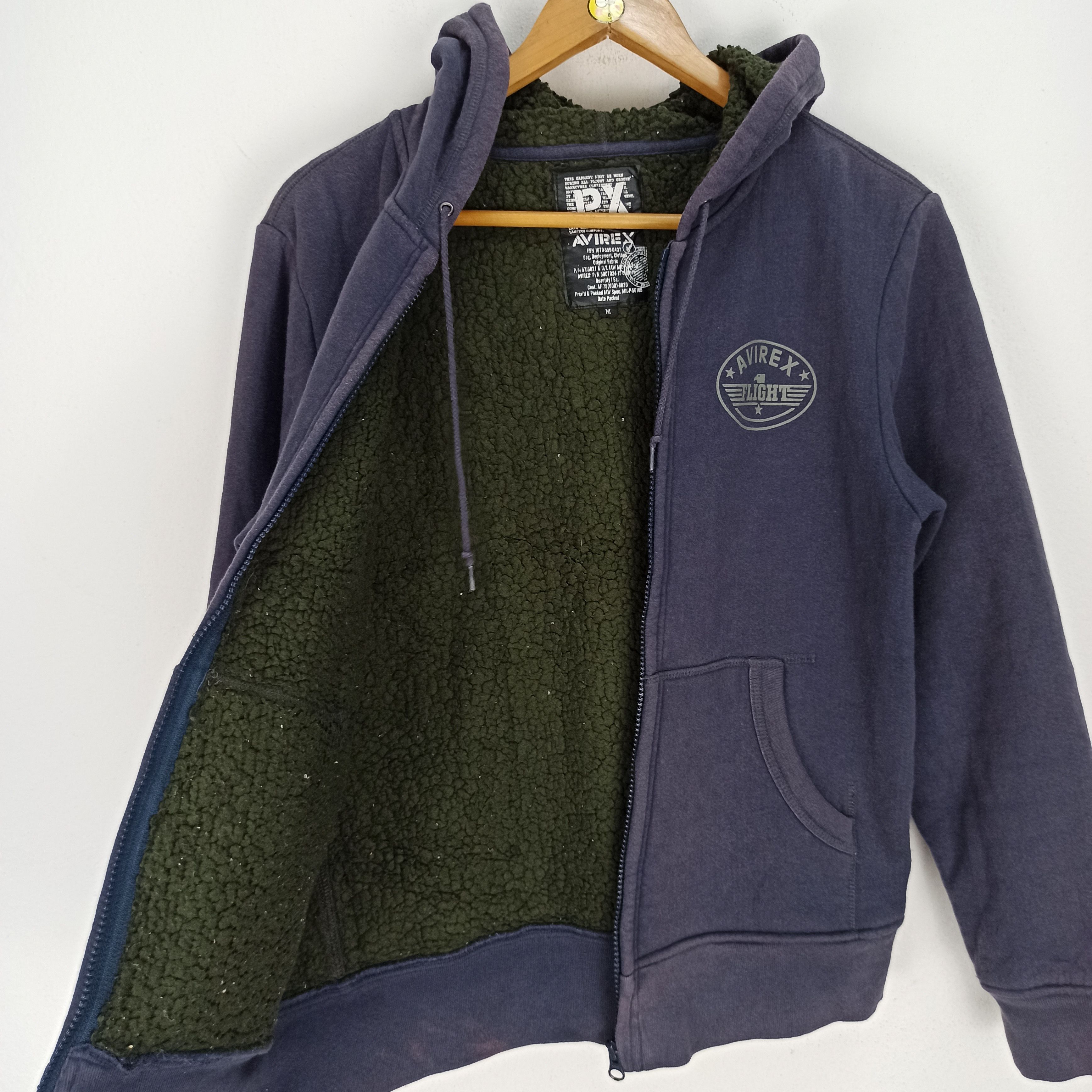 Avirex Rare🔥 Hoodie Avirex Flight Air Force Big Logo Sweater Size US M / EU 48-50 / 2 - 5 Thumbnail