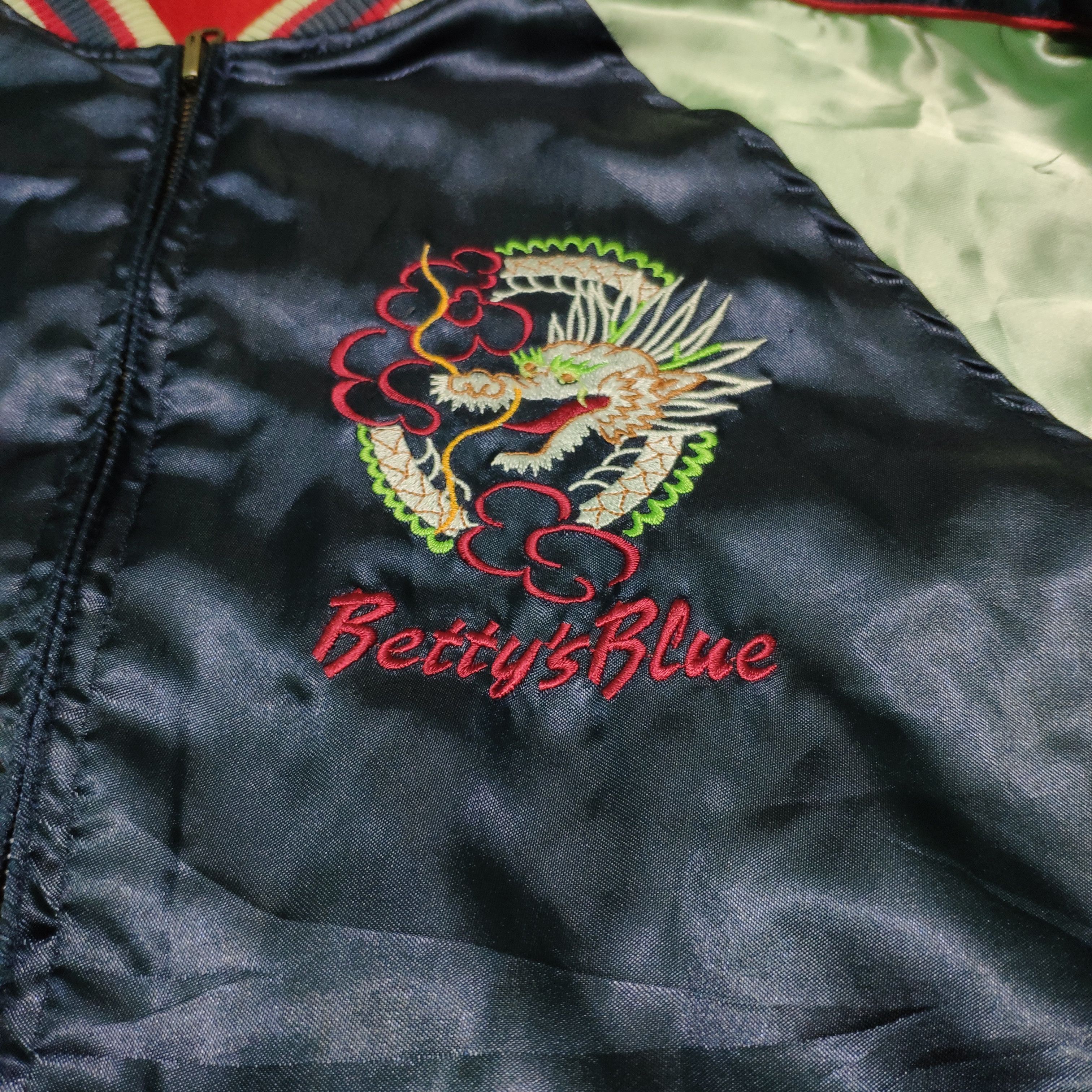 Japanese Brand × Vintage Vintage Sukajan Jacket Velvet Embroidered Reversible Size US S / EU 44-46 / 1 - 9 Thumbnail
