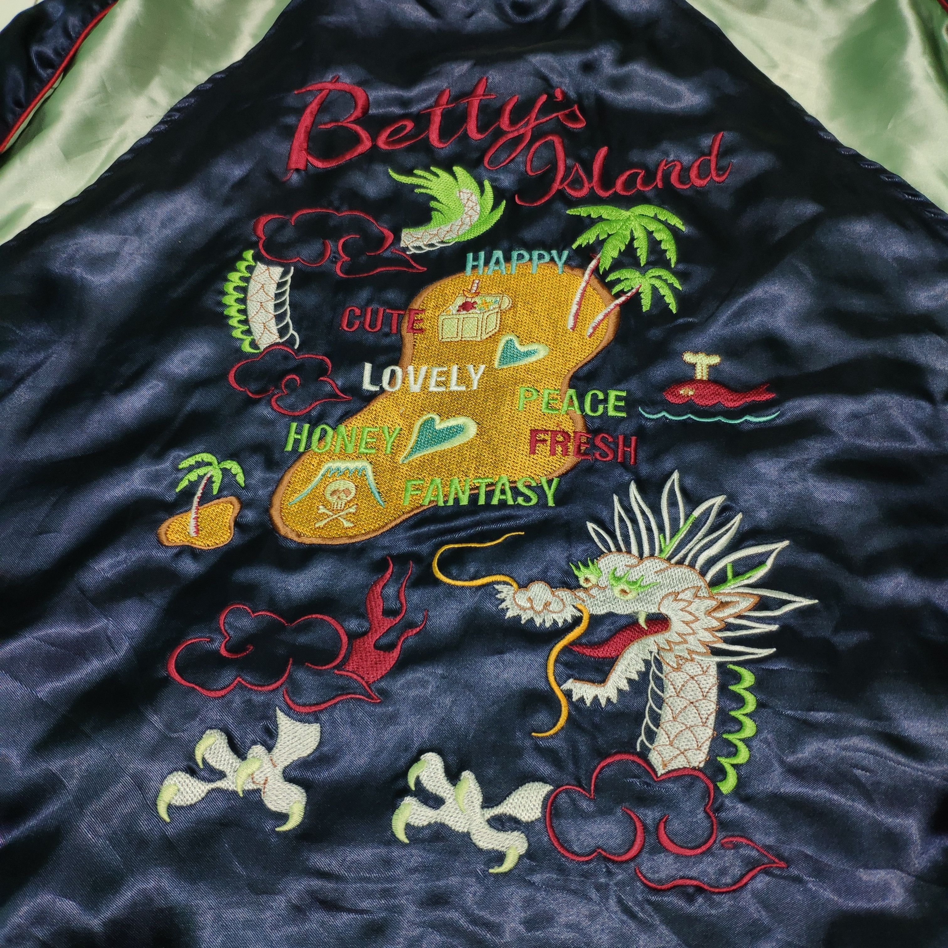 Japanese Brand × Vintage Vintage Sukajan Jacket Velvet Embroidered Reversible Size US S / EU 44-46 / 1 - 7 Thumbnail