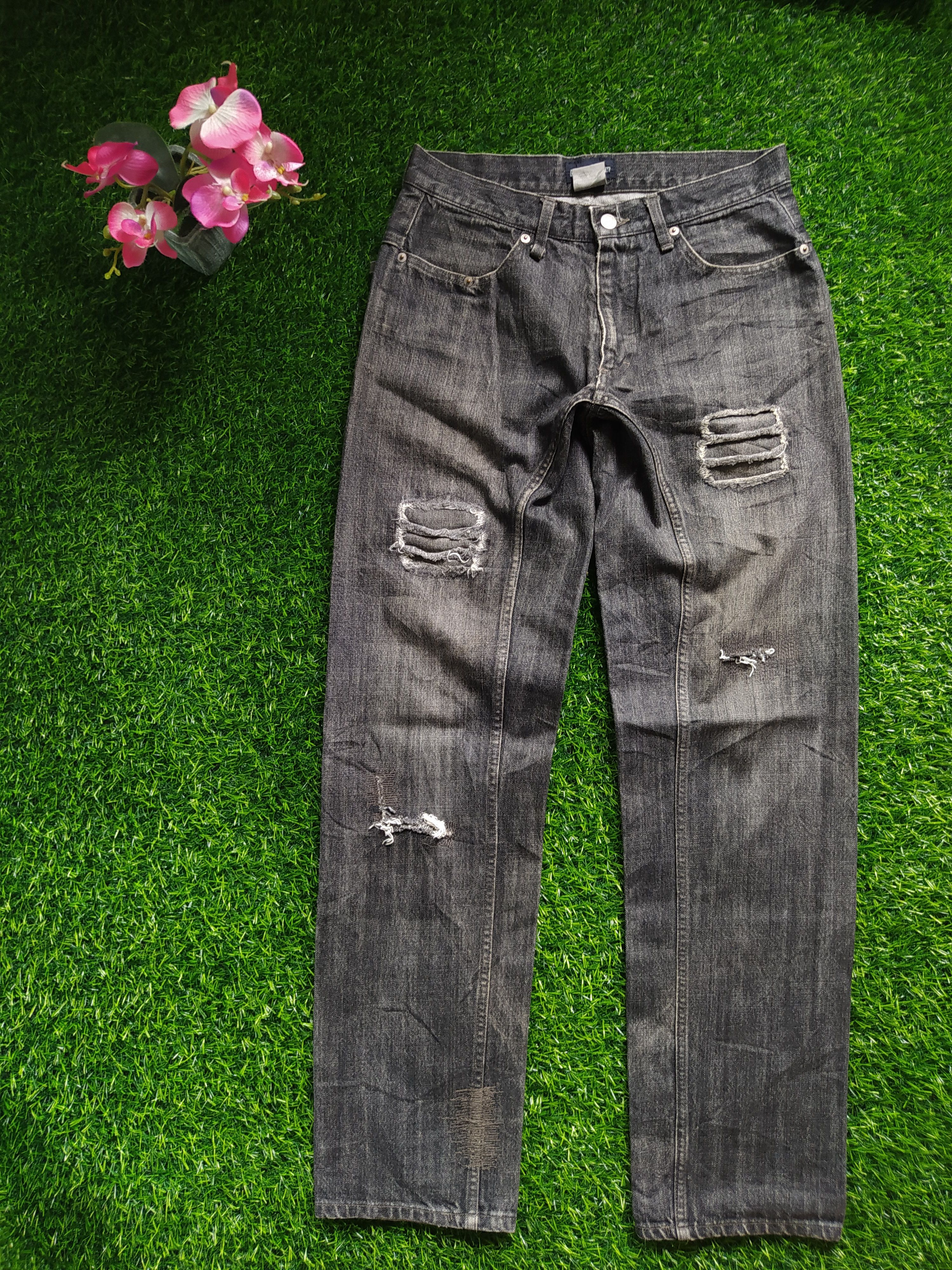 If Six Was Nine × Japanese Brand Bootlegboothtm Distressed Design Jeans Size US 31 - 1 Thumbnail