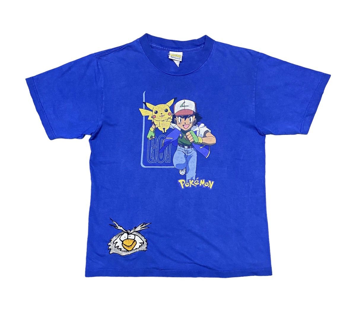 VINTAGE POKEMON ASH & PIKACHU ANIME T SHIRT NINTENDO