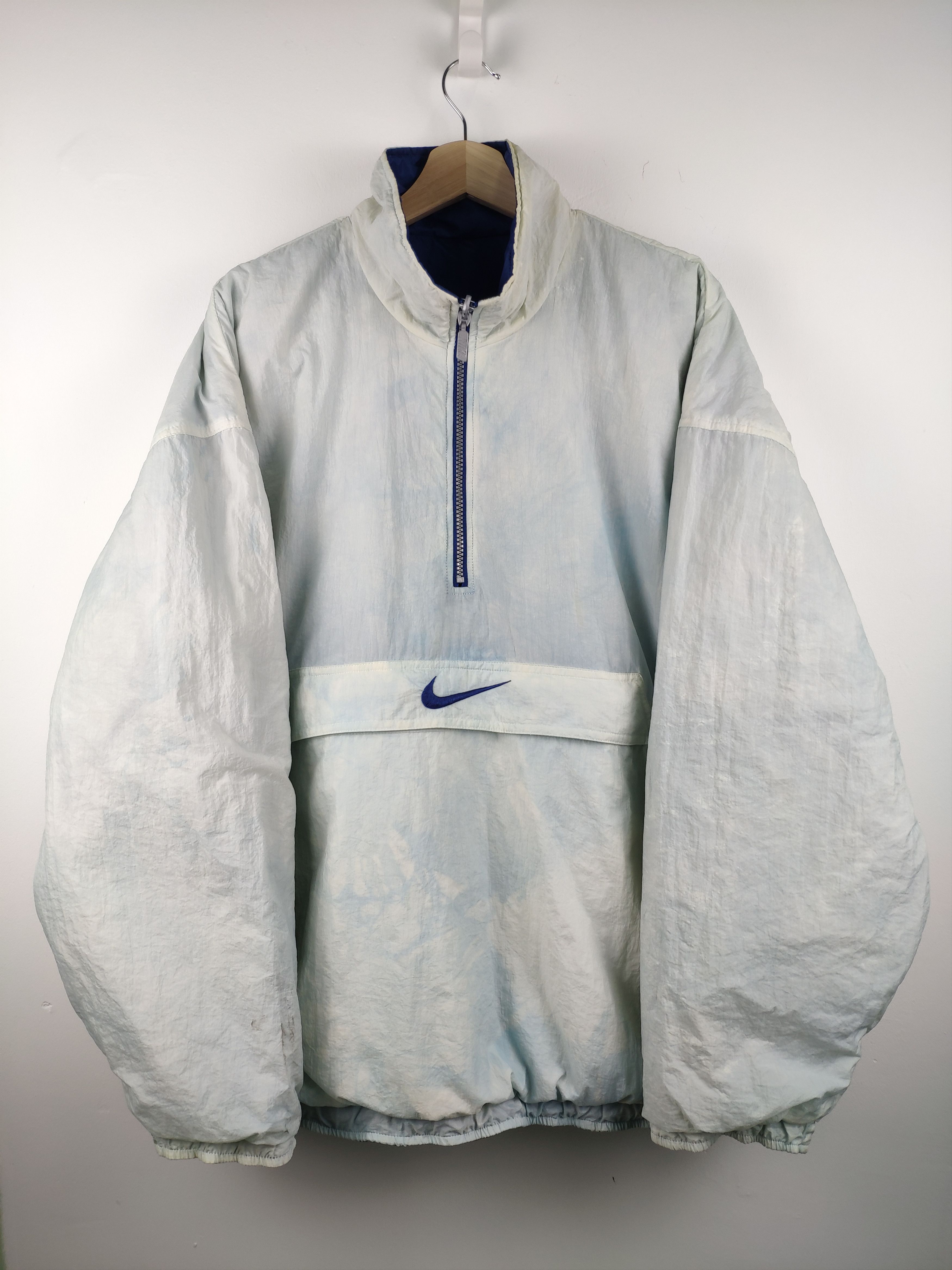 Nike × Vintage Steal 💥 Vintage 90 S Nike Big Swoosh Logo Reversible Size US L / EU 52-54 / 3 - 12 Thumbnail