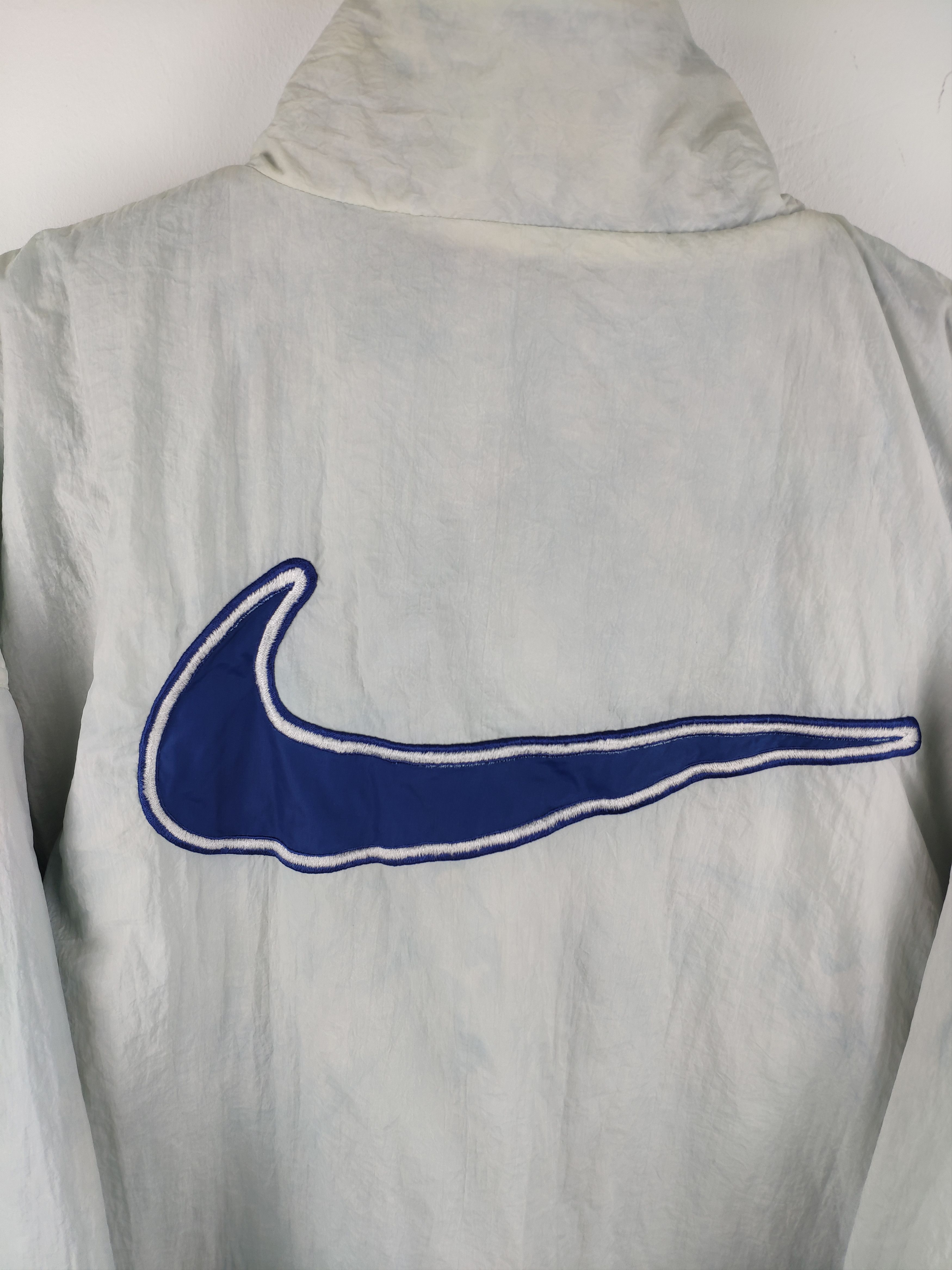 Nike × Vintage Steal 💥 Vintage 90 S Nike Big Swoosh Logo Reversible Size US L / EU 52-54 / 3 - 3 Thumbnail
