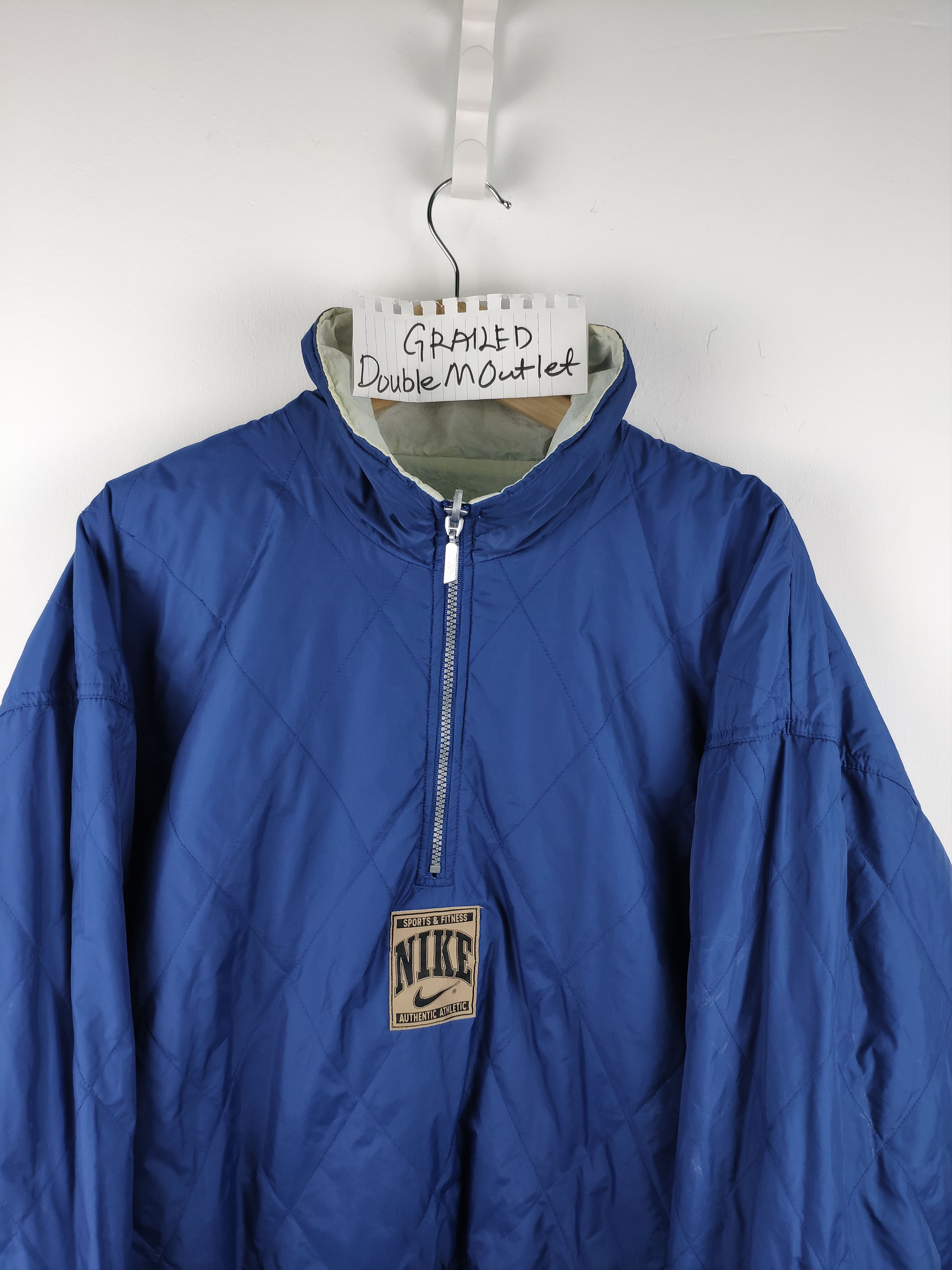 Nike × Vintage Steal 💥 Vintage 90 S Nike Big Swoosh Logo Reversible Size US L / EU 52-54 / 3 - 18 Thumbnail