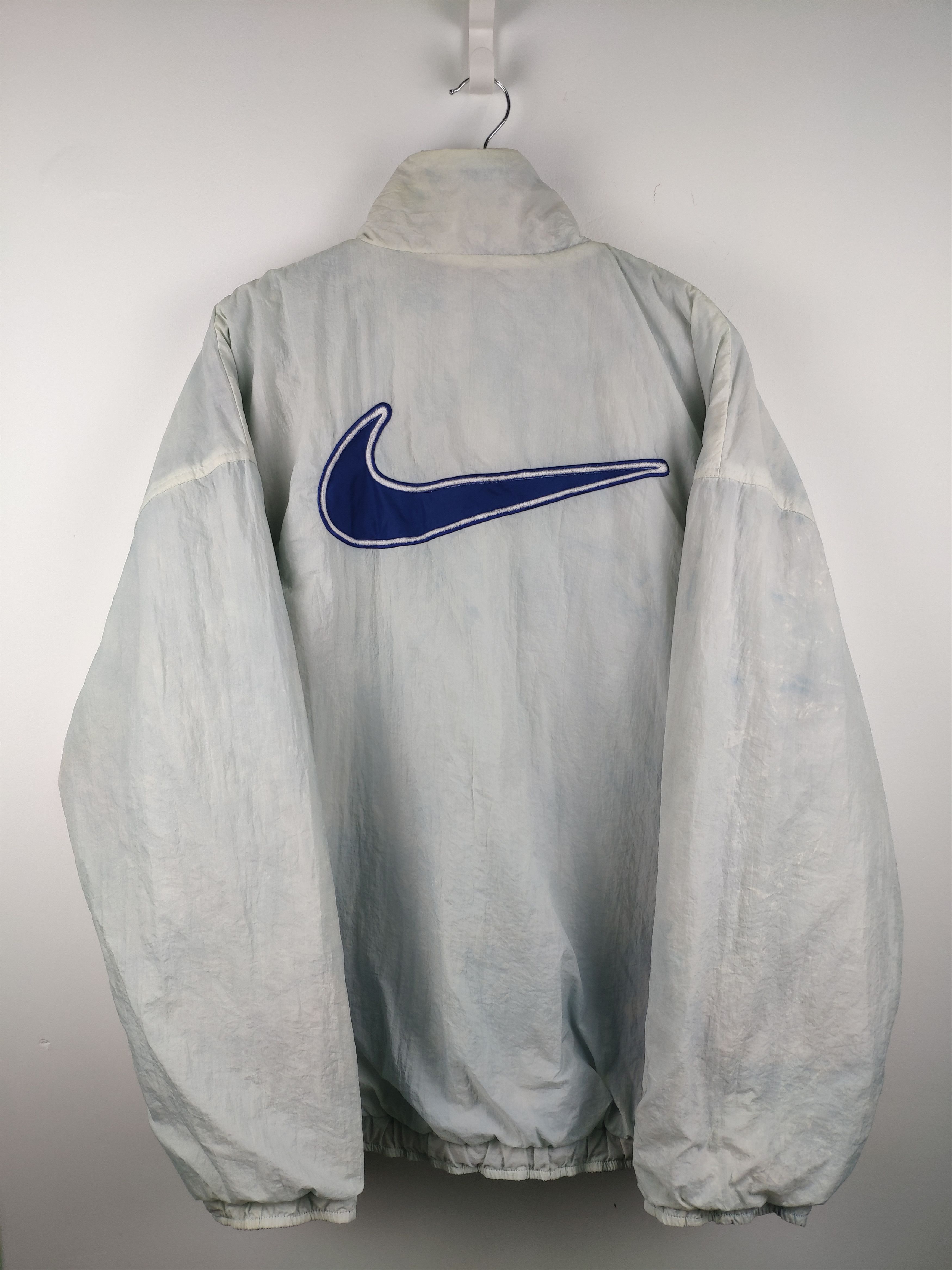 Nike × Vintage Steal 💥 Vintage 90 S Nike Big Swoosh Logo Reversible Size US L / EU 52-54 / 3 - 1 Thumbnail