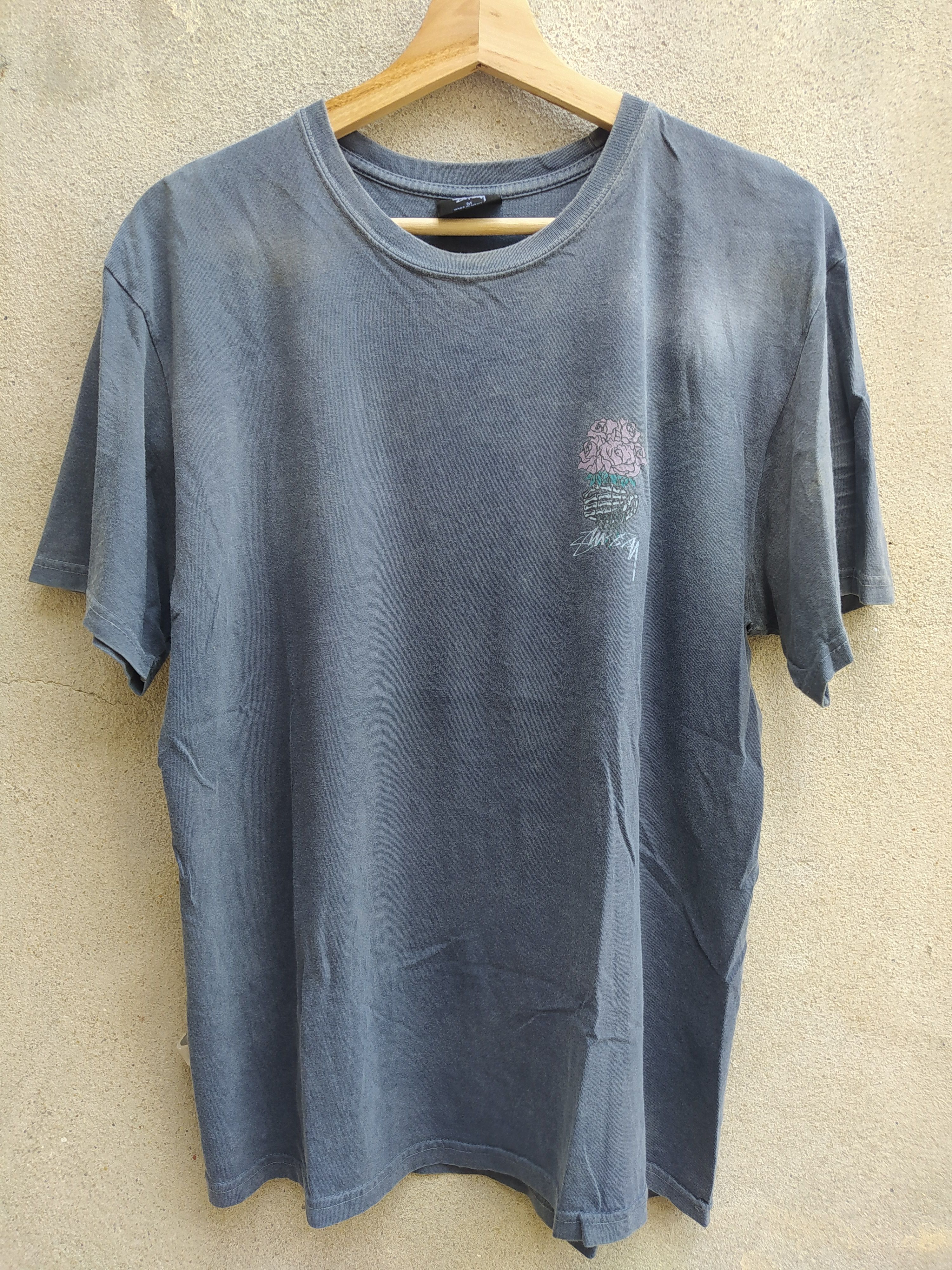 Stussy × Vintage Distressed Stussy Roses Tee Size US M / EU 48-50 / 2 - 2 Thumbnail