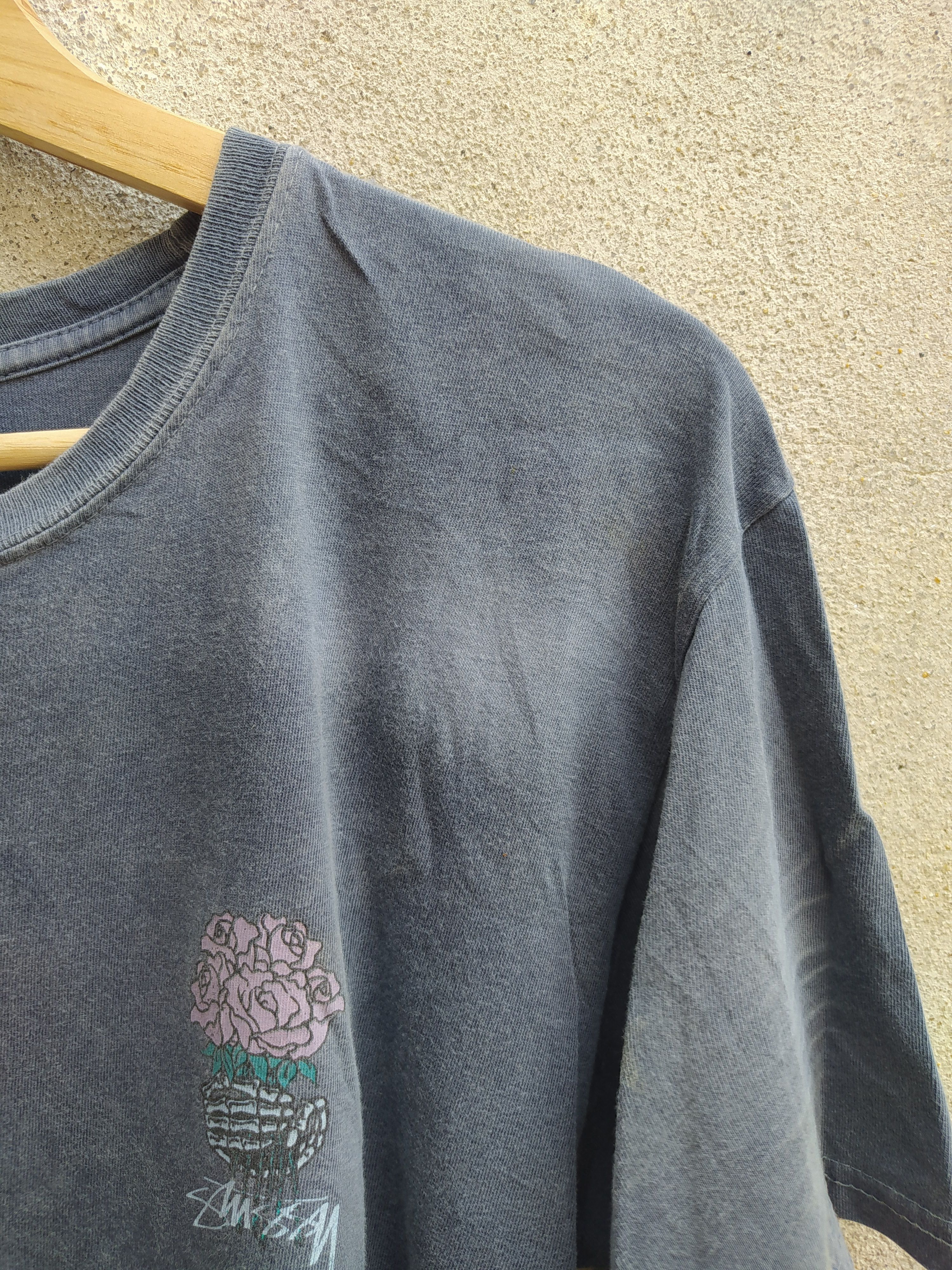Stussy × Vintage Distressed Stussy Roses Tee Size US M / EU 48-50 / 2 - 4 Thumbnail