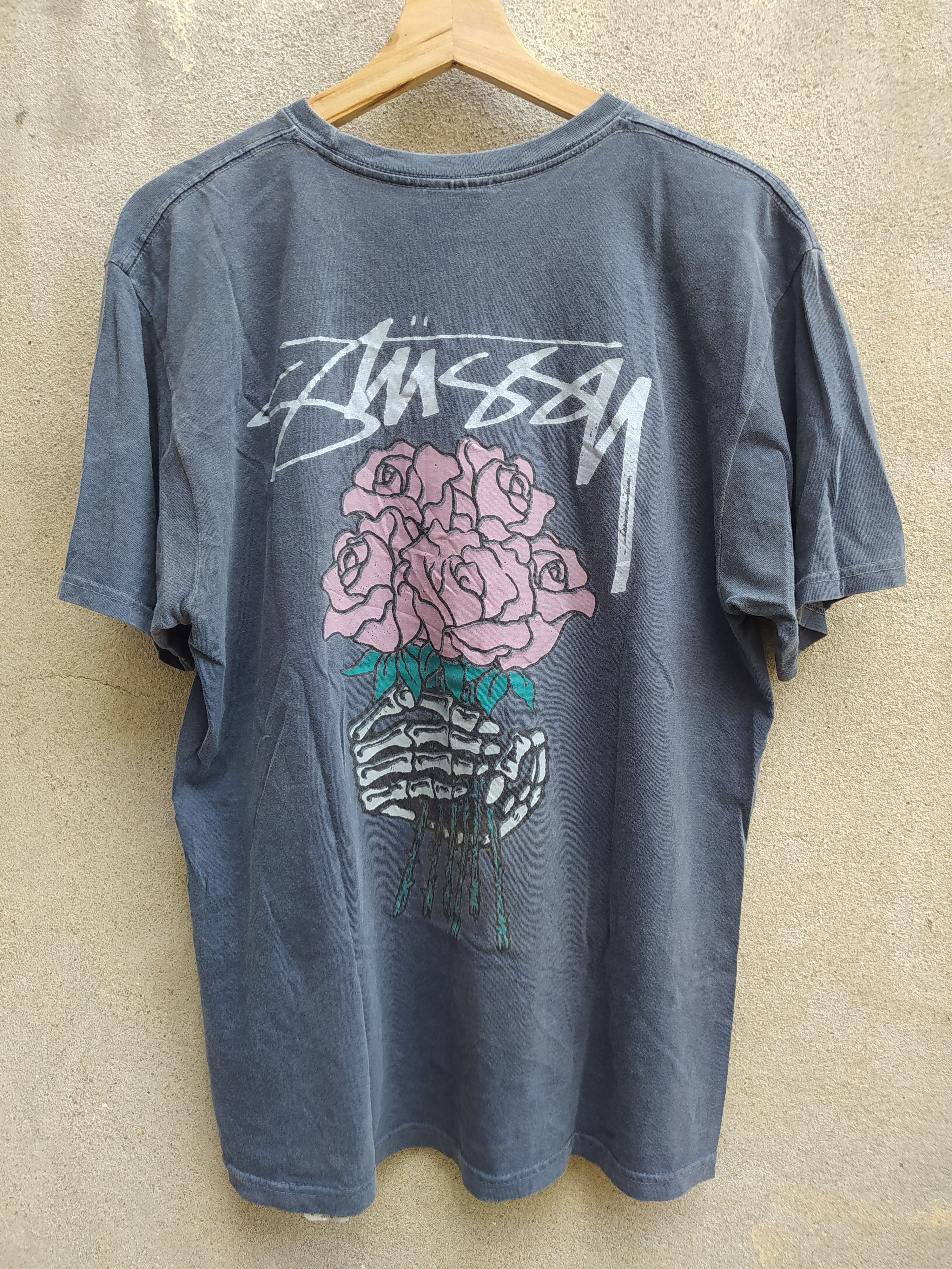 Stussy × Vintage Distressed Stussy Roses Tee Size US M / EU 48-50 / 2 - 1 Thumbnail