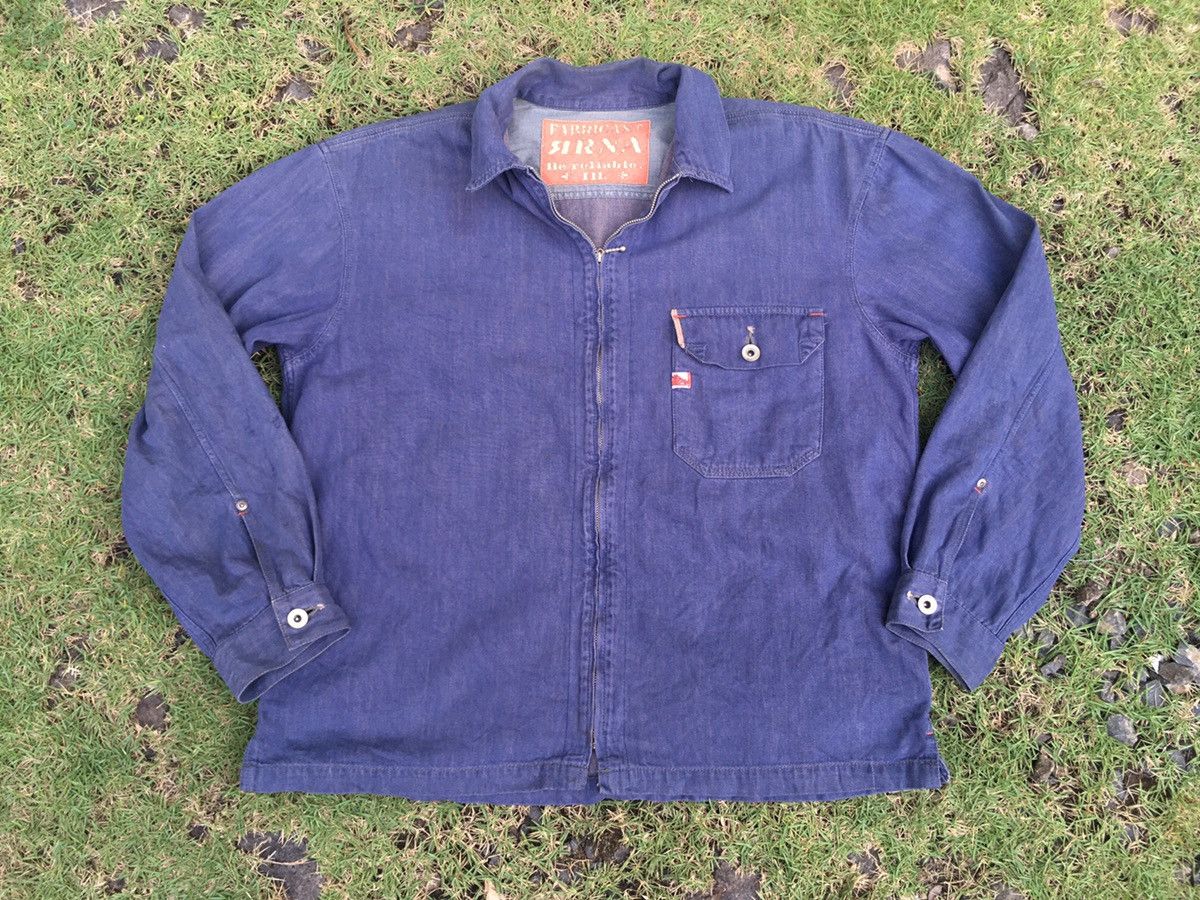 Japanese Brand × Vintage Vintage RNA Inc Selvedge Denim Jacket Size US L / EU 52-54 / 3 - 1 Thumbnail