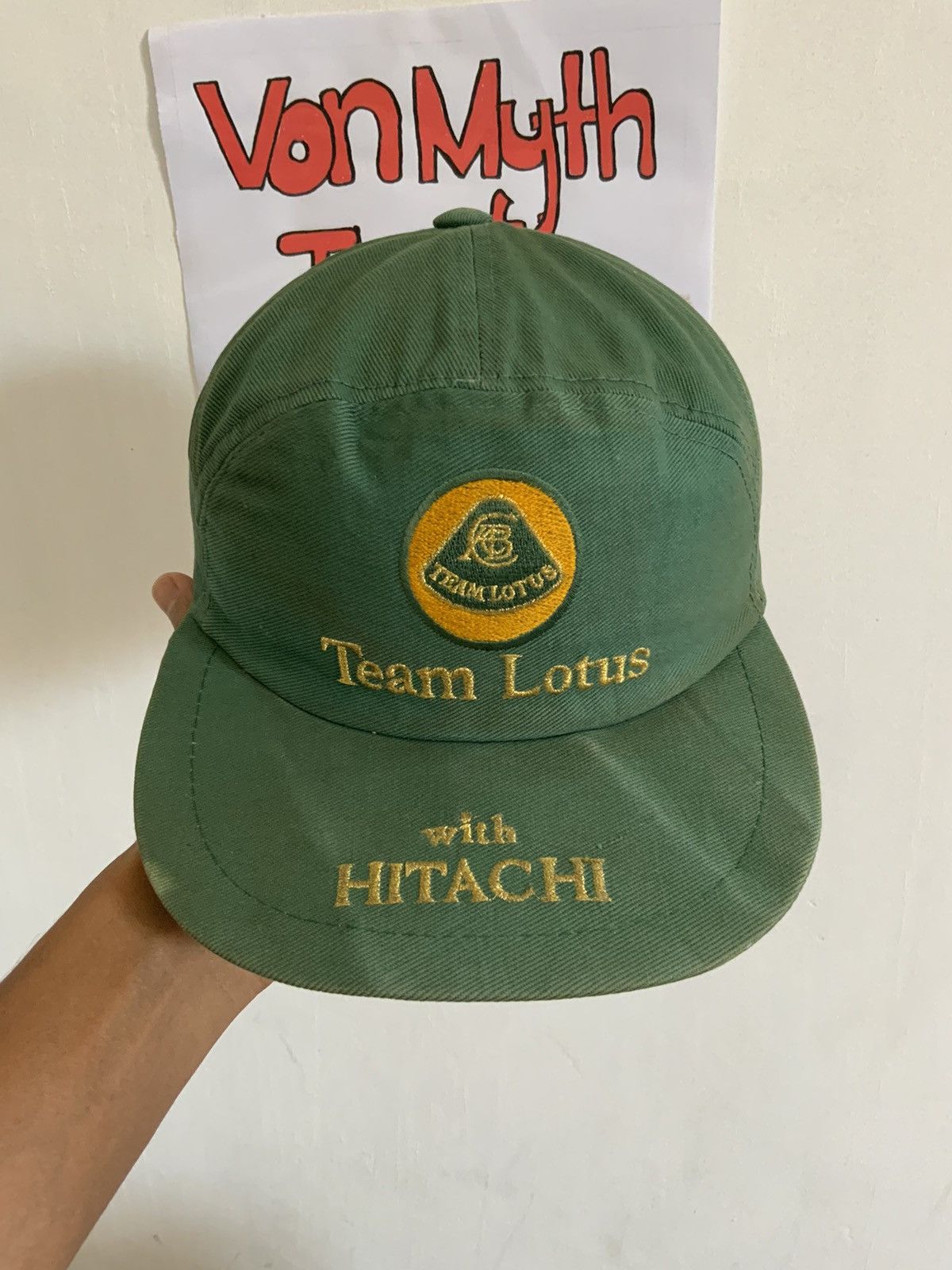 Japanese Brand Vintage Team Lotus x Hitachi Japan Fade Racing Hat Size ONE SIZE - 1 Thumbnail