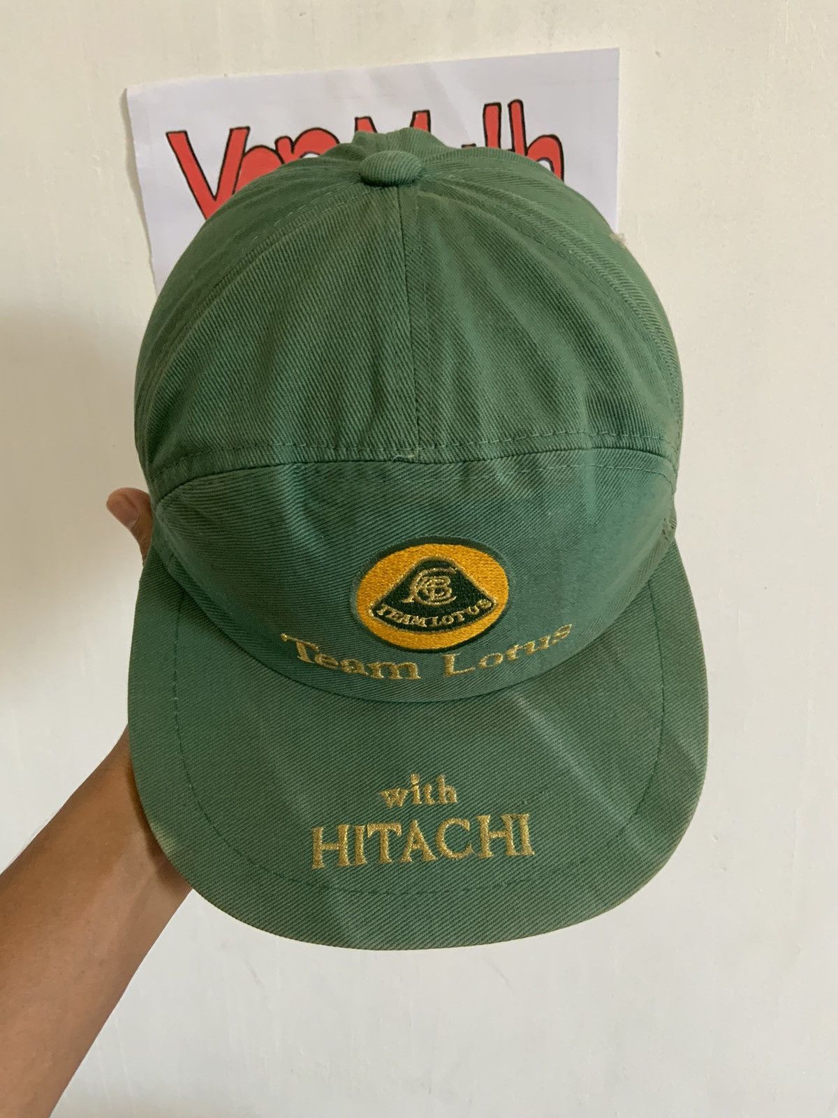 Japanese Brand Vintage Team Lotus x Hitachi Japan Fade Racing Hat Size ONE SIZE - 7 Thumbnail