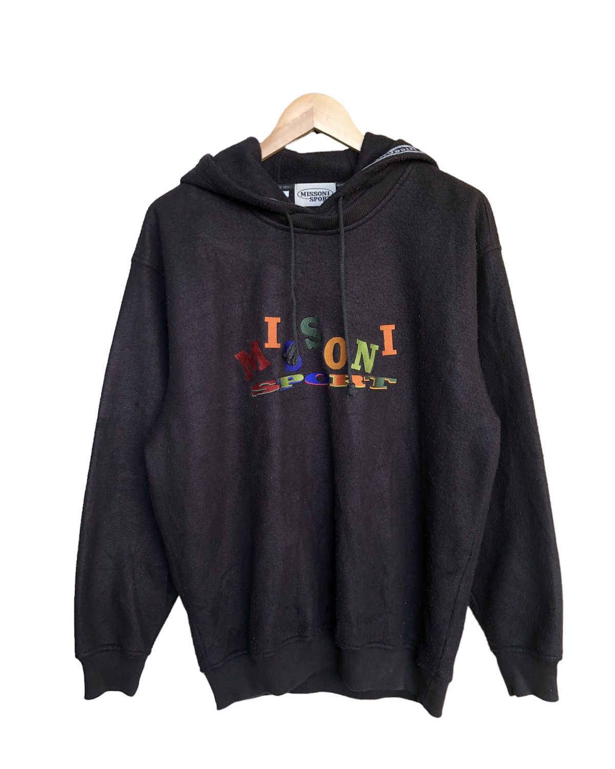 Missoni Vintage Missoni Sport Embroidery Logo Fleece Hoodie Size US L / EU 52-54 / 3 - 1 Thumbnail