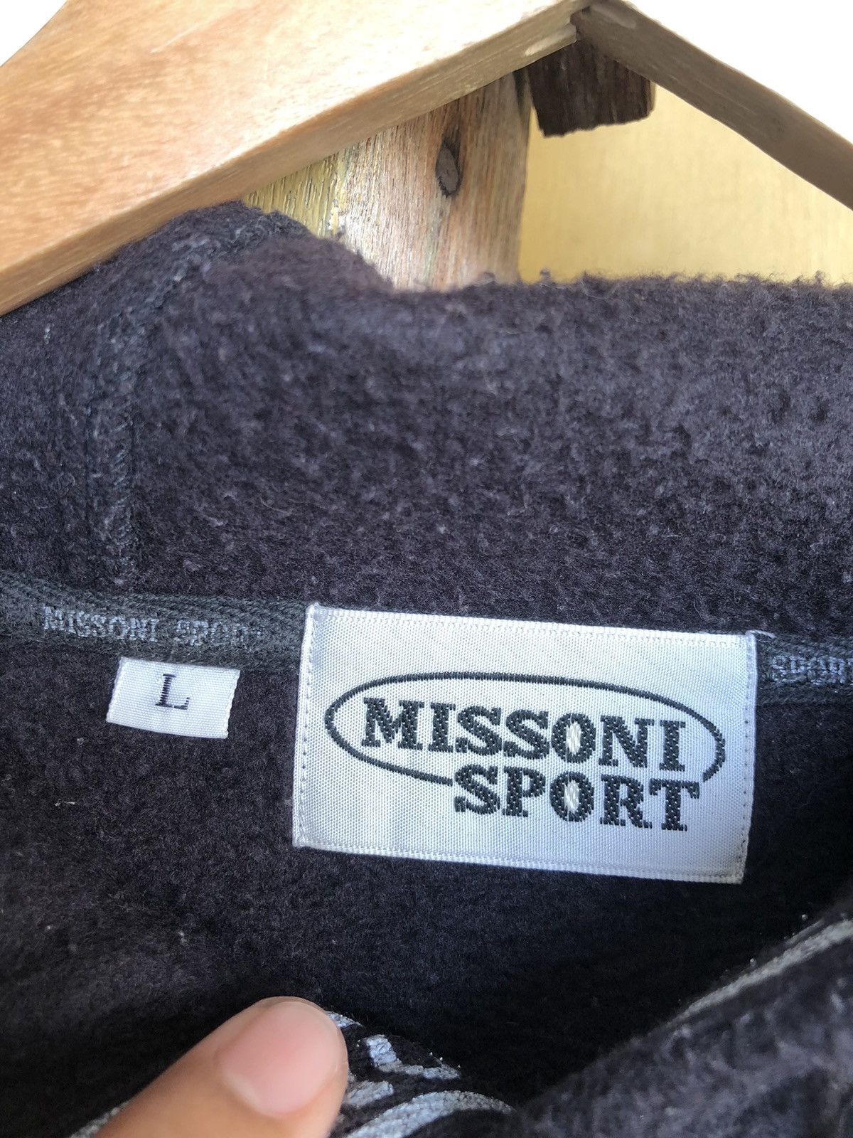 Missoni Vintage Missoni Sport Embroidery Logo Fleece Hoodie Size US L / EU 52-54 / 3 - 3 Thumbnail