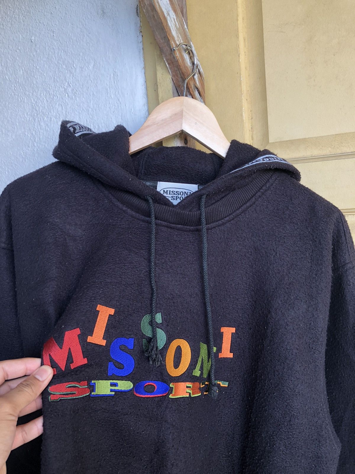 Missoni Vintage Missoni Sport Embroidery Logo Fleece Hoodie Size US L / EU 52-54 / 3 - 5 Thumbnail