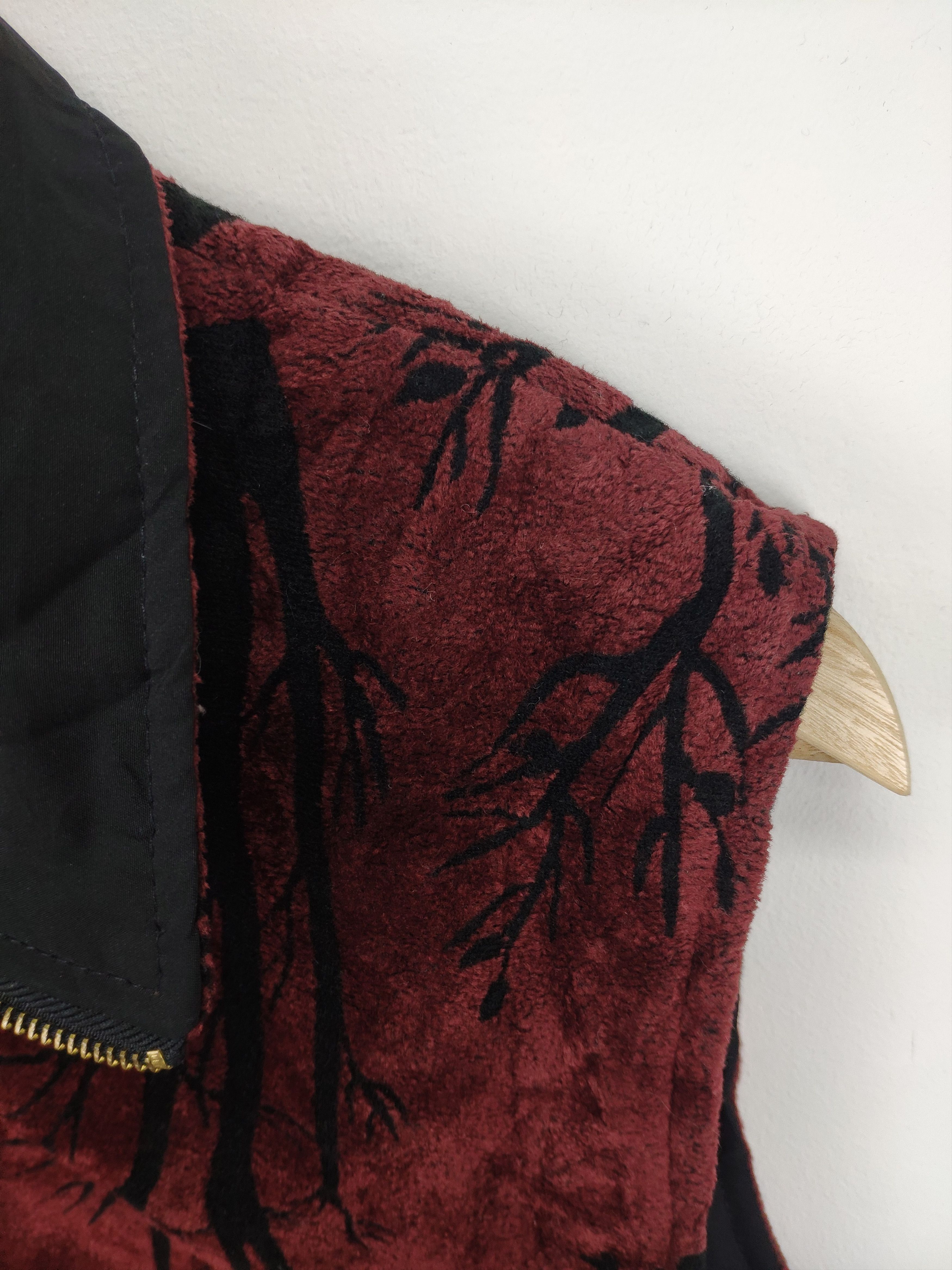 Japanese Brand × Vintage Vintage Fleece Vest Fullprint Reversible by Elegance Size M / US 6-8 / IT 42-44 - 4 Thumbnail