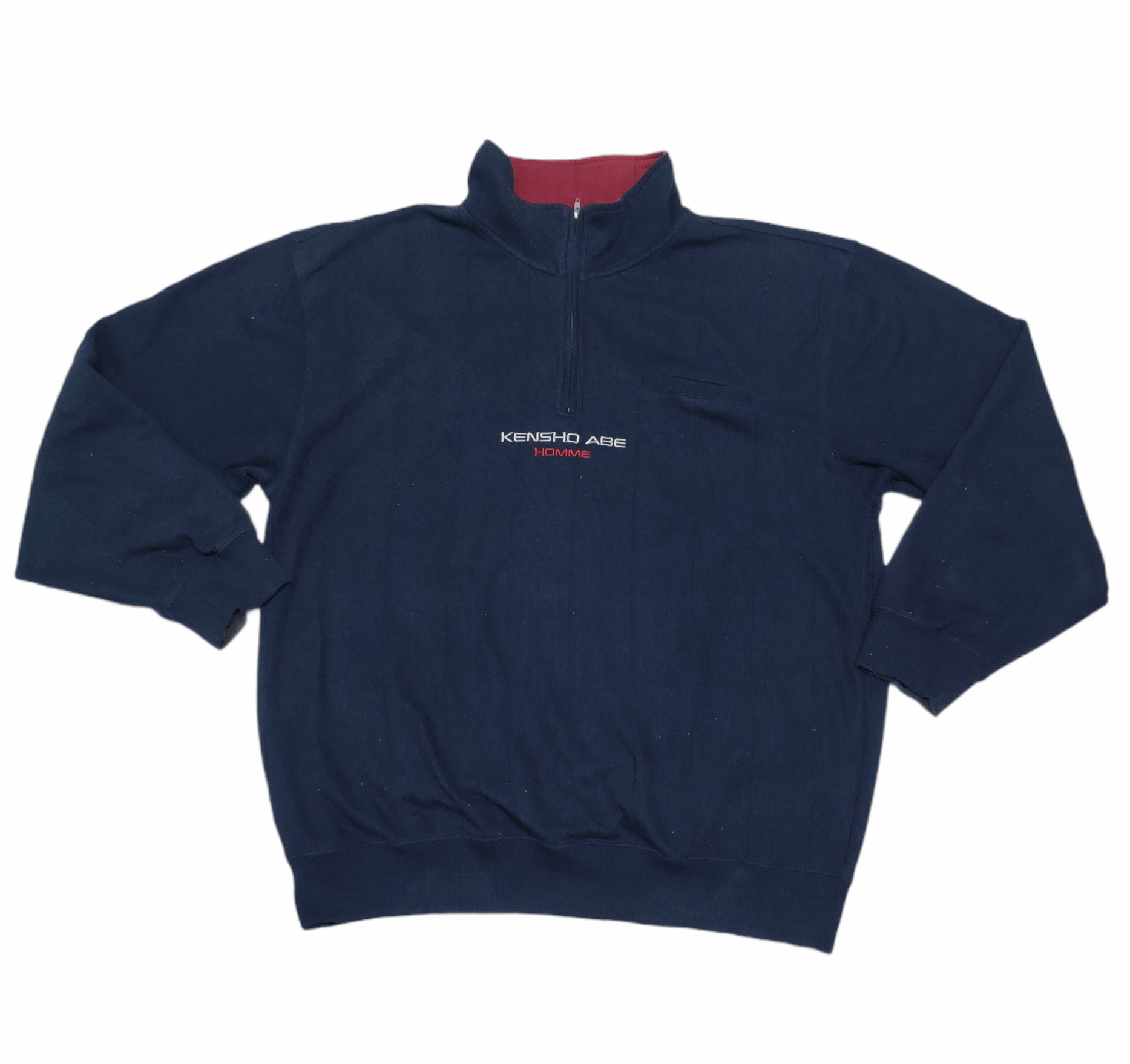 image of Steal Vintage Kensho Abe Homme Sweater Pullover in Dark Blue, Men's (Size Large)