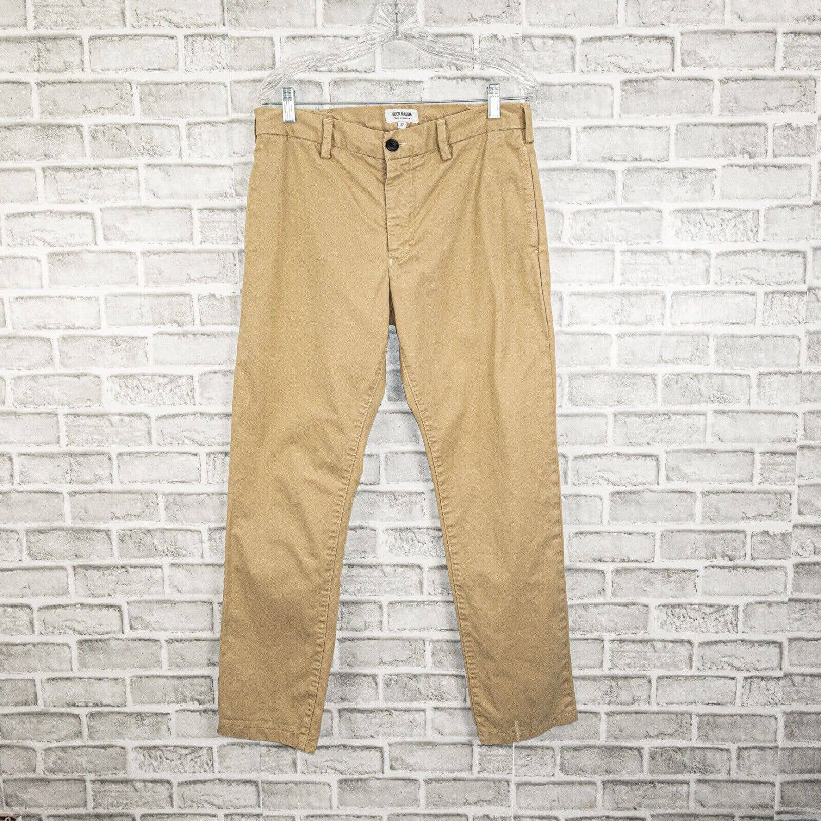 Buck Mason BUCK MASON Cotton twill Chino Pants in Beige Khaki | Grailed