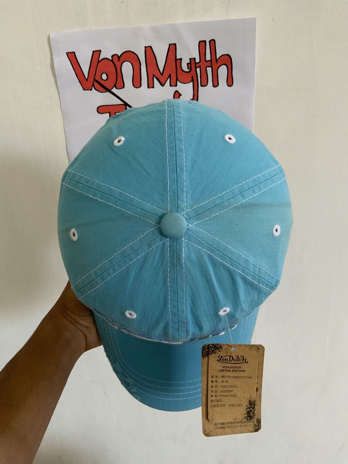 Von Dutch Deadstock Von Dutch Distressed Hat Size ONE SIZE - 7 Thumbnail