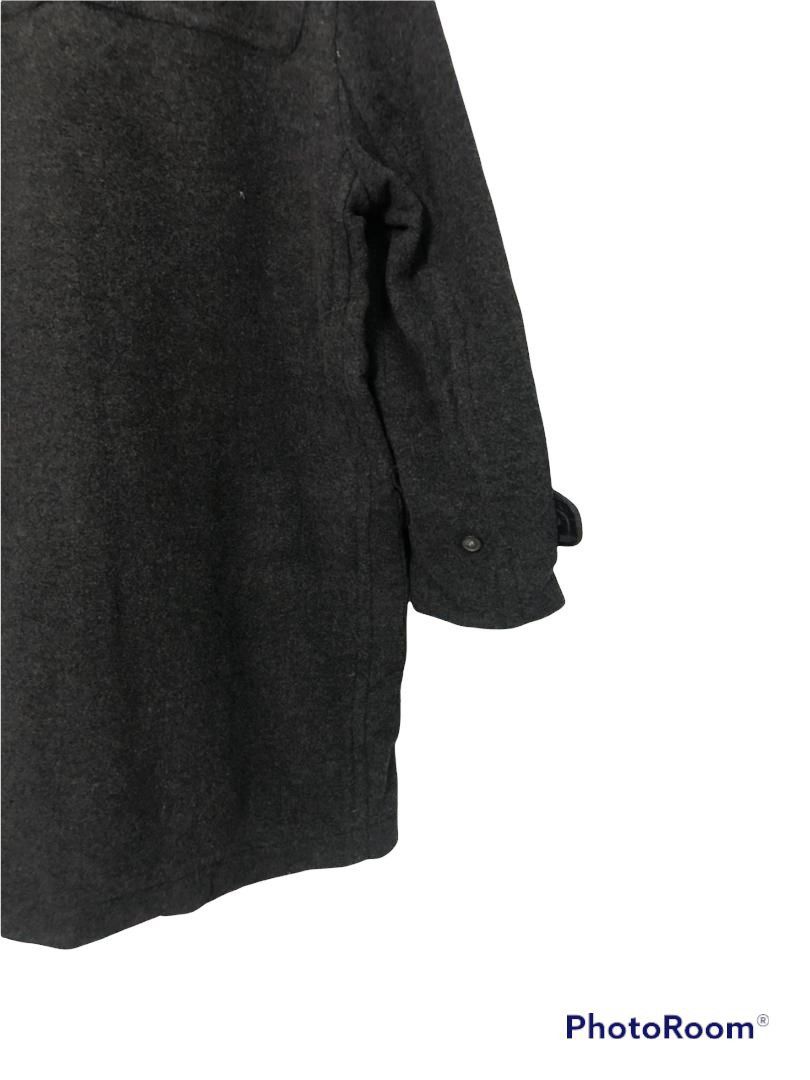 Japanese Brand Vintage Navy Produce Duffel Hoodie Wool Long Coat Jacket Size US L / EU 52-54 / 3 - 6 Thumbnail