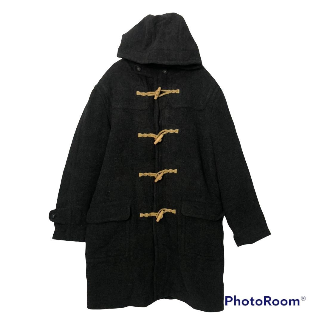 Japanese Brand Vintage Navy Produce Duffel Hoodie Wool Long Coat Jacket Size US L / EU 52-54 / 3 - 1 Thumbnail