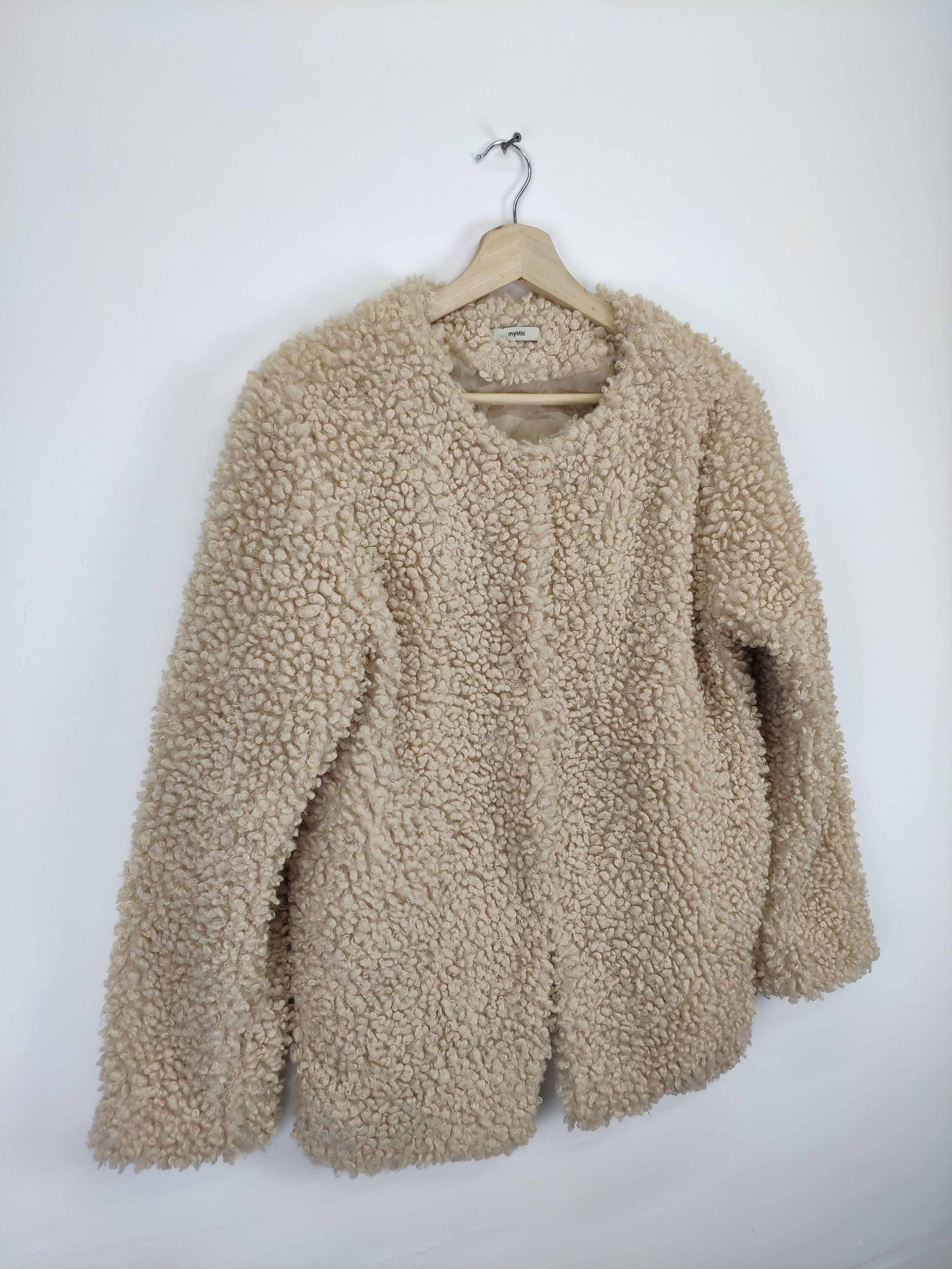 Japanese Brand Vintage Sherpa Jacket Cardigan by Mystic Size M / US 6-8 / IT 42-44 - 3 Thumbnail