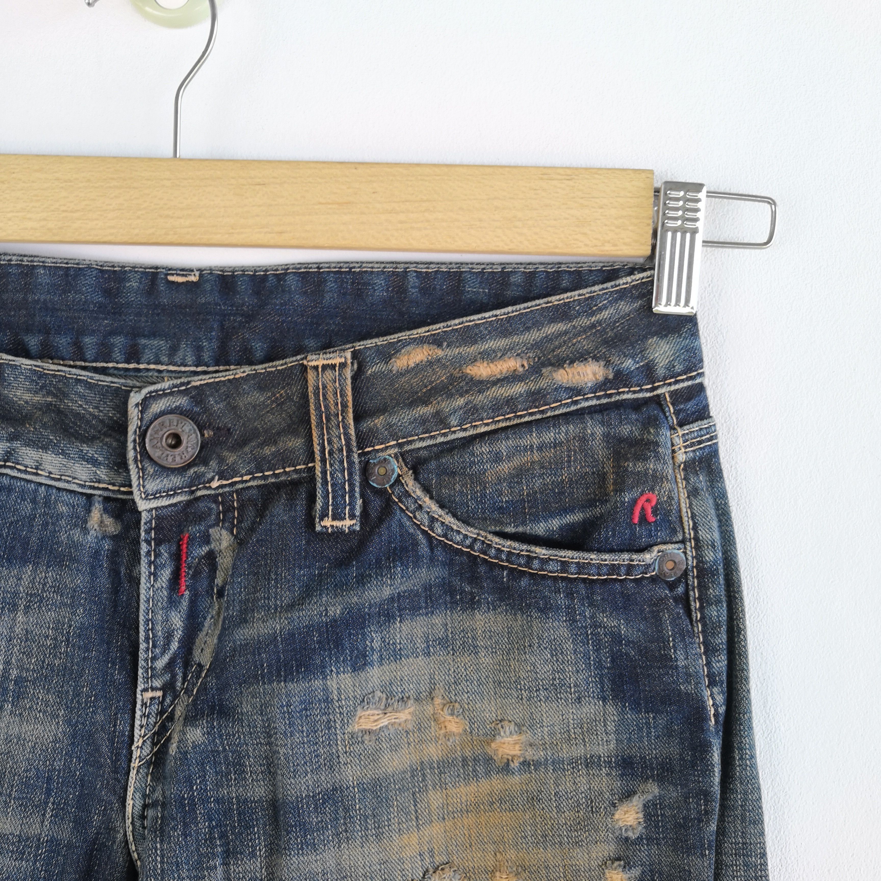 Japanese Brand Vintage Reply Selvedge Distresses Jeans Japanese Denim Size 28" / US 6 / IT 42 - 10 Thumbnail