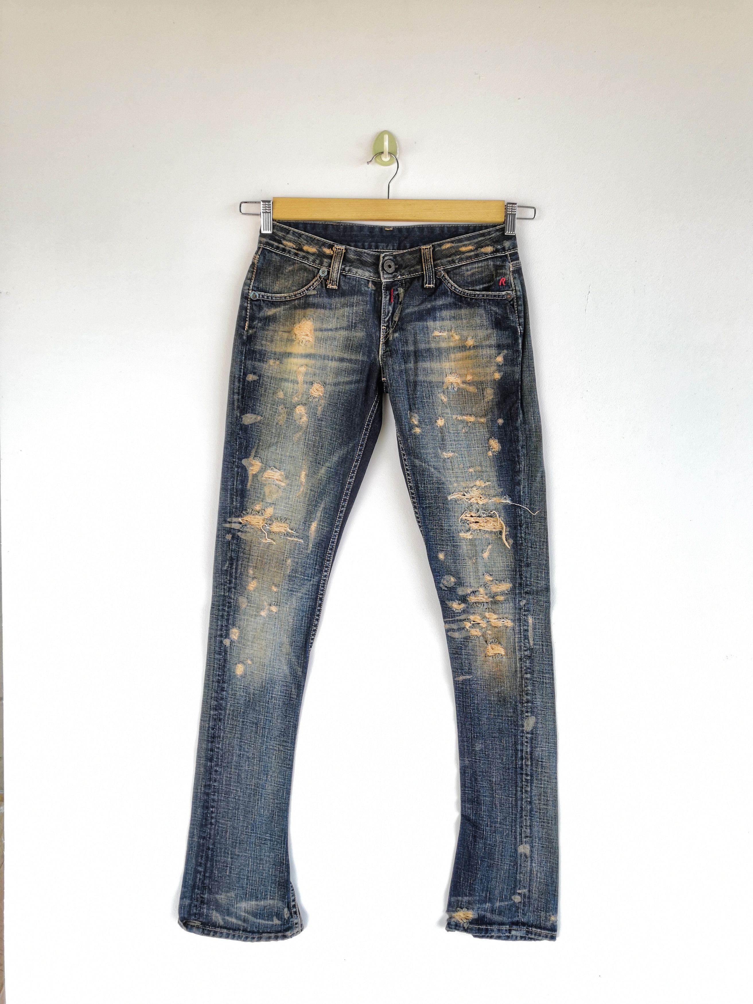 Japanese Brand Vintage Reply Selvedge Distresses Jeans Japanese Denim Size 28" / US 6 / IT 42 - 1 Thumbnail