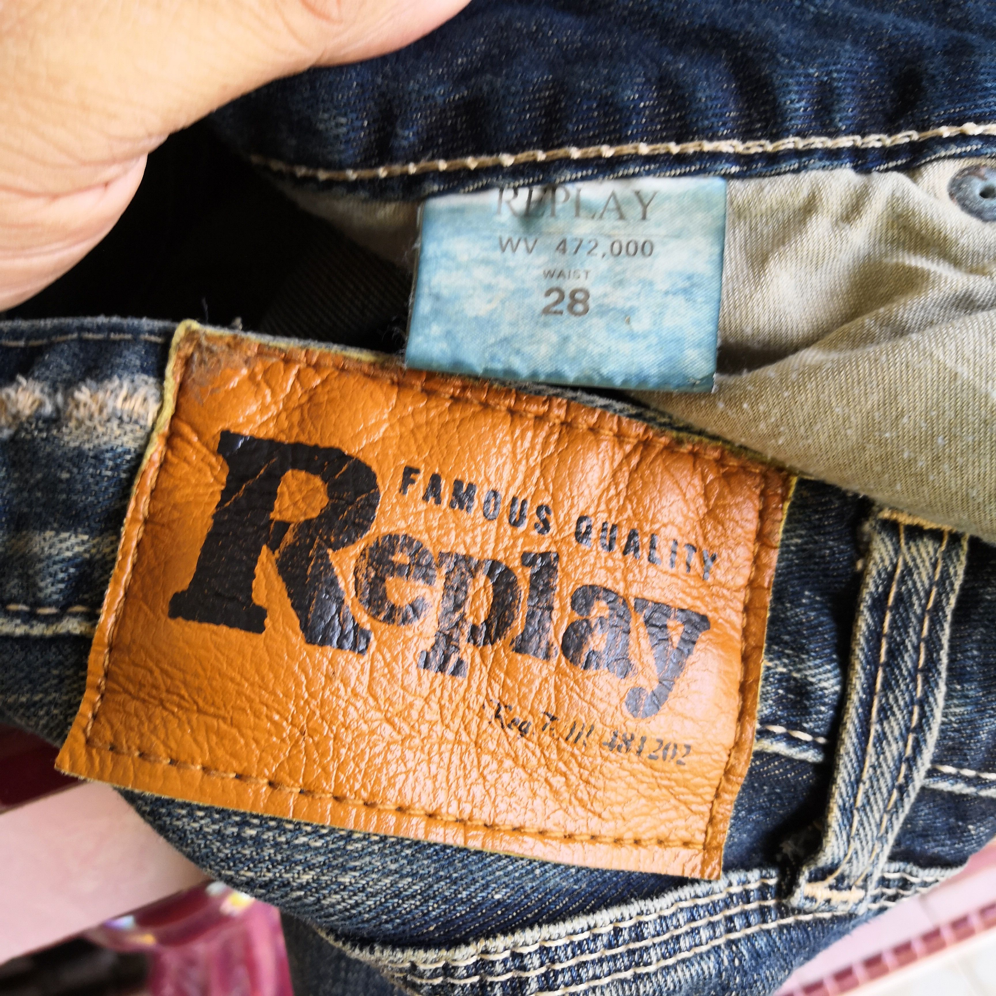 Japanese Brand Vintage Reply Selvedge Distresses Jeans Japanese Denim Size 28" / US 6 / IT 42 - 12 Thumbnail