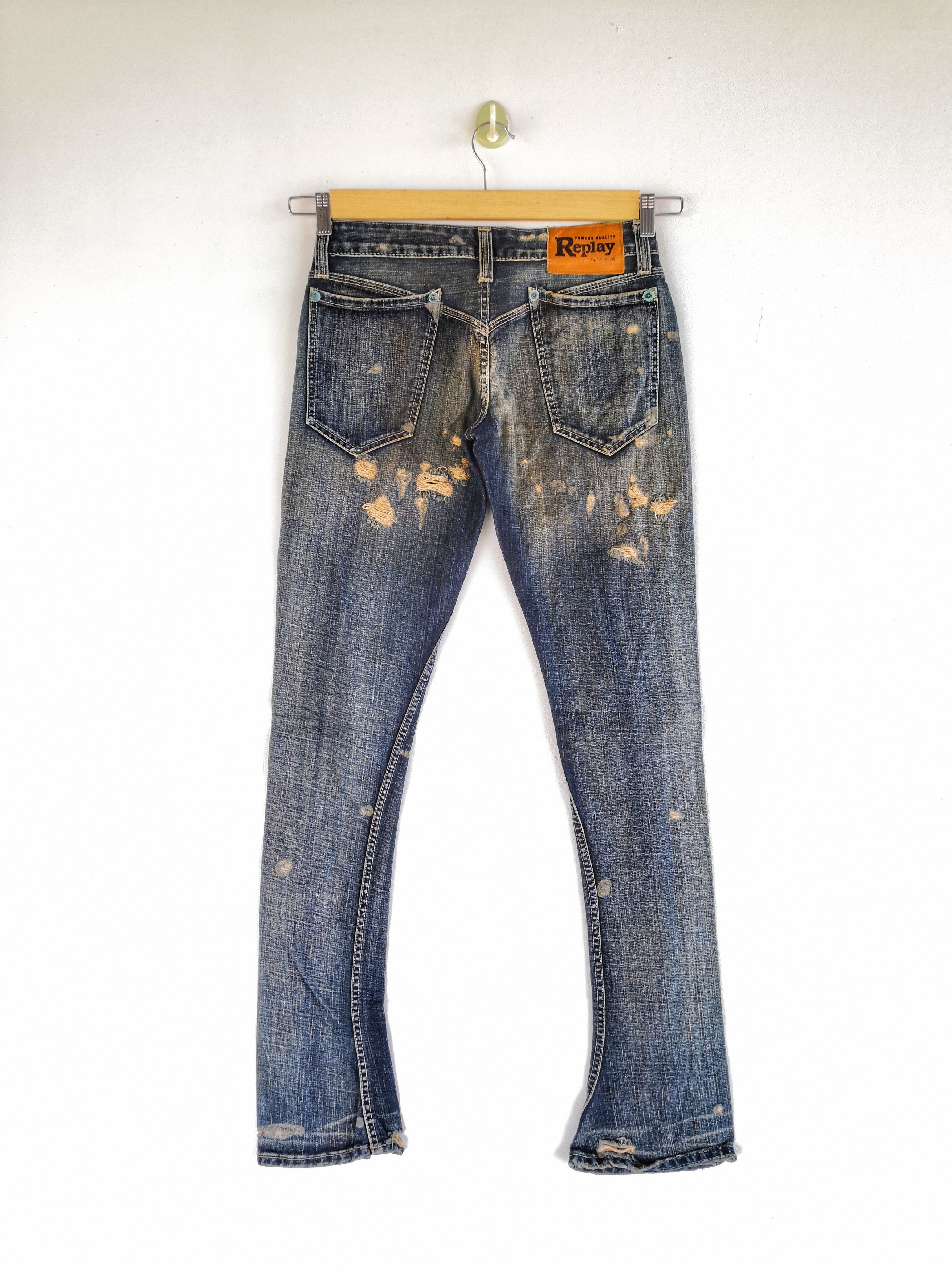 Japanese Brand Vintage Reply Selvedge Distresses Jeans Japanese Denim Size 28" / US 6 / IT 42 - 2 Thumbnail