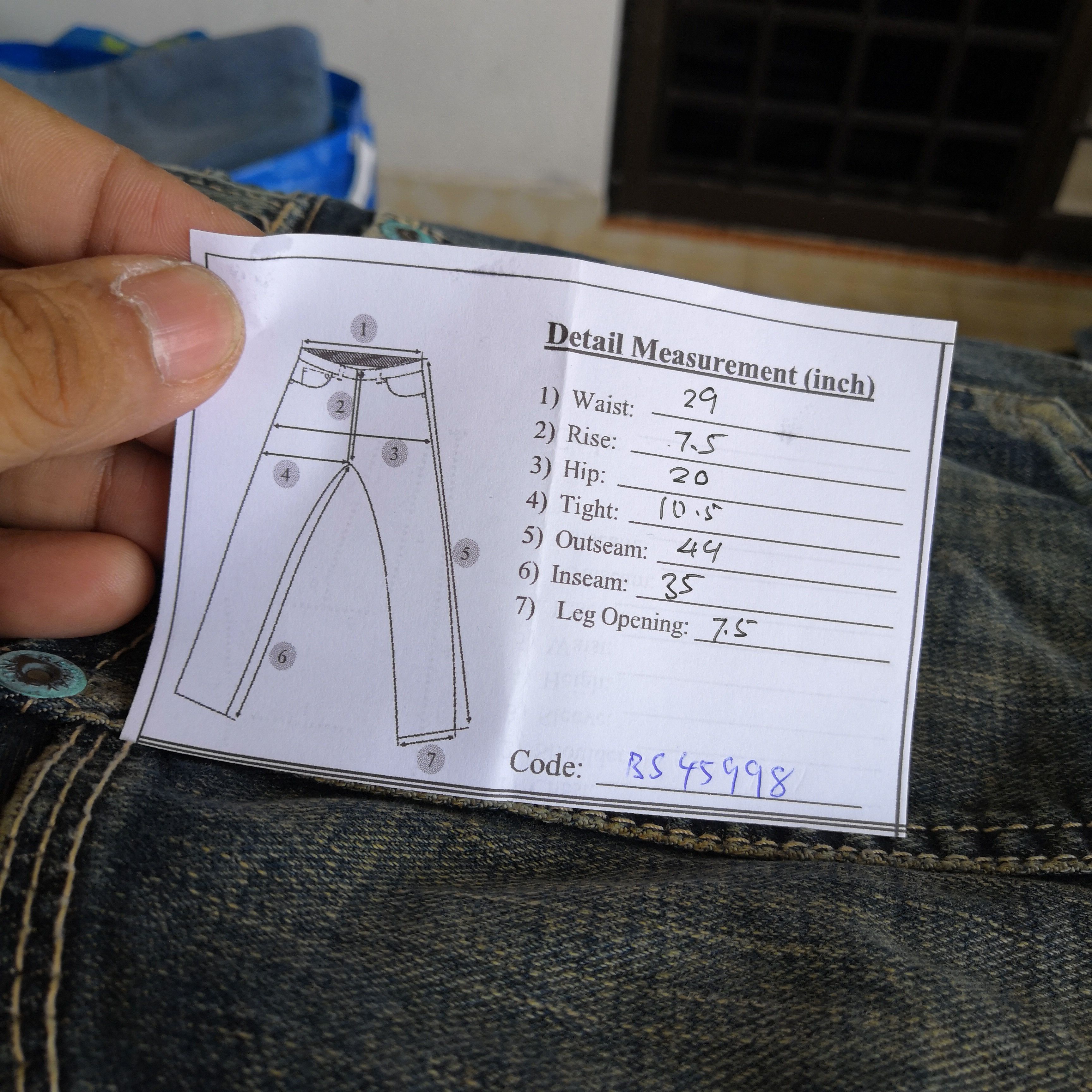 Japanese Brand Vintage Reply Selvedge Distresses Jeans Japanese Denim Size 28" / US 6 / IT 42 - 15 Thumbnail
