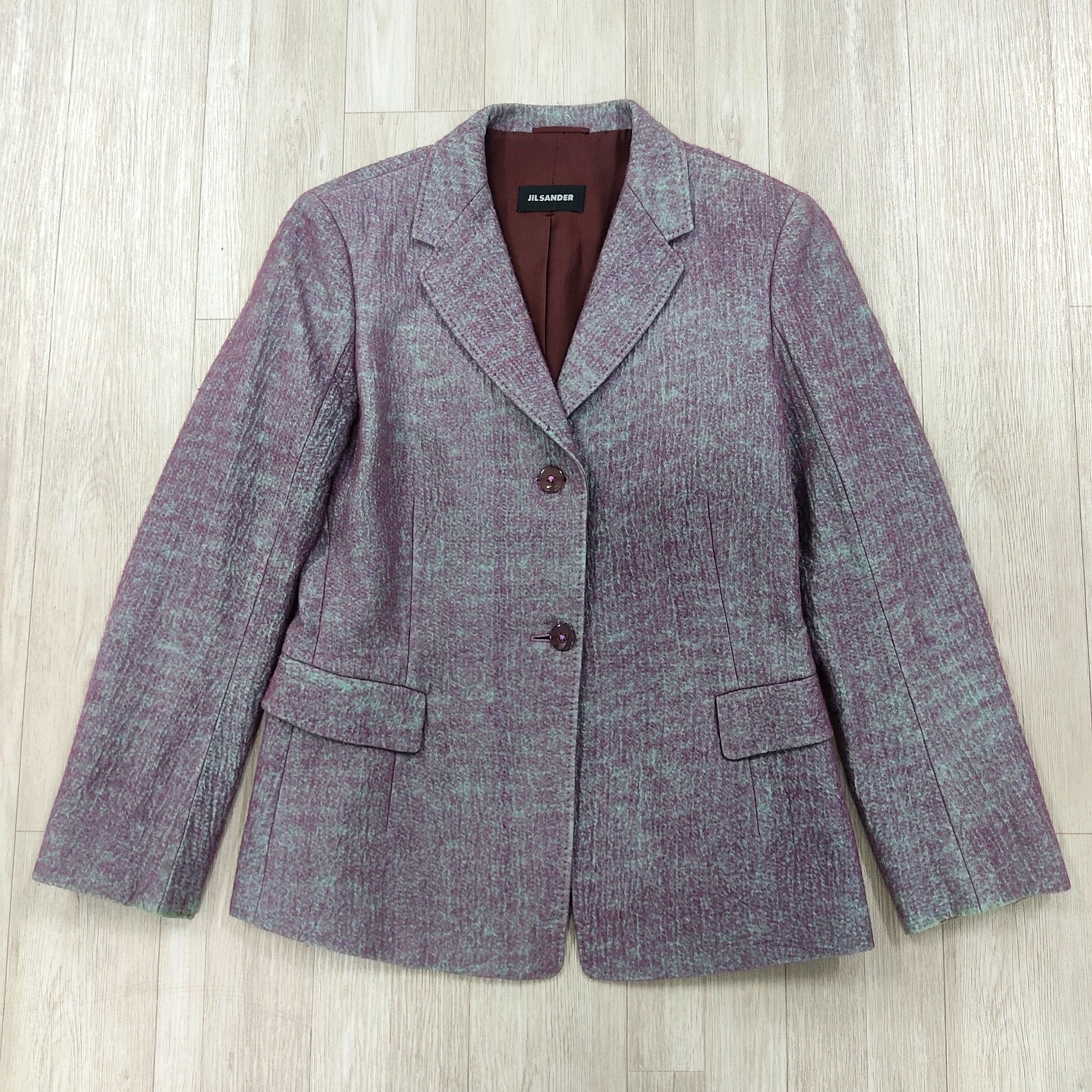 Designer × Jil Sander JIL SANDER Wool Silk Blazer Jacket Size S / US 4 / IT 40 - 3 Thumbnail