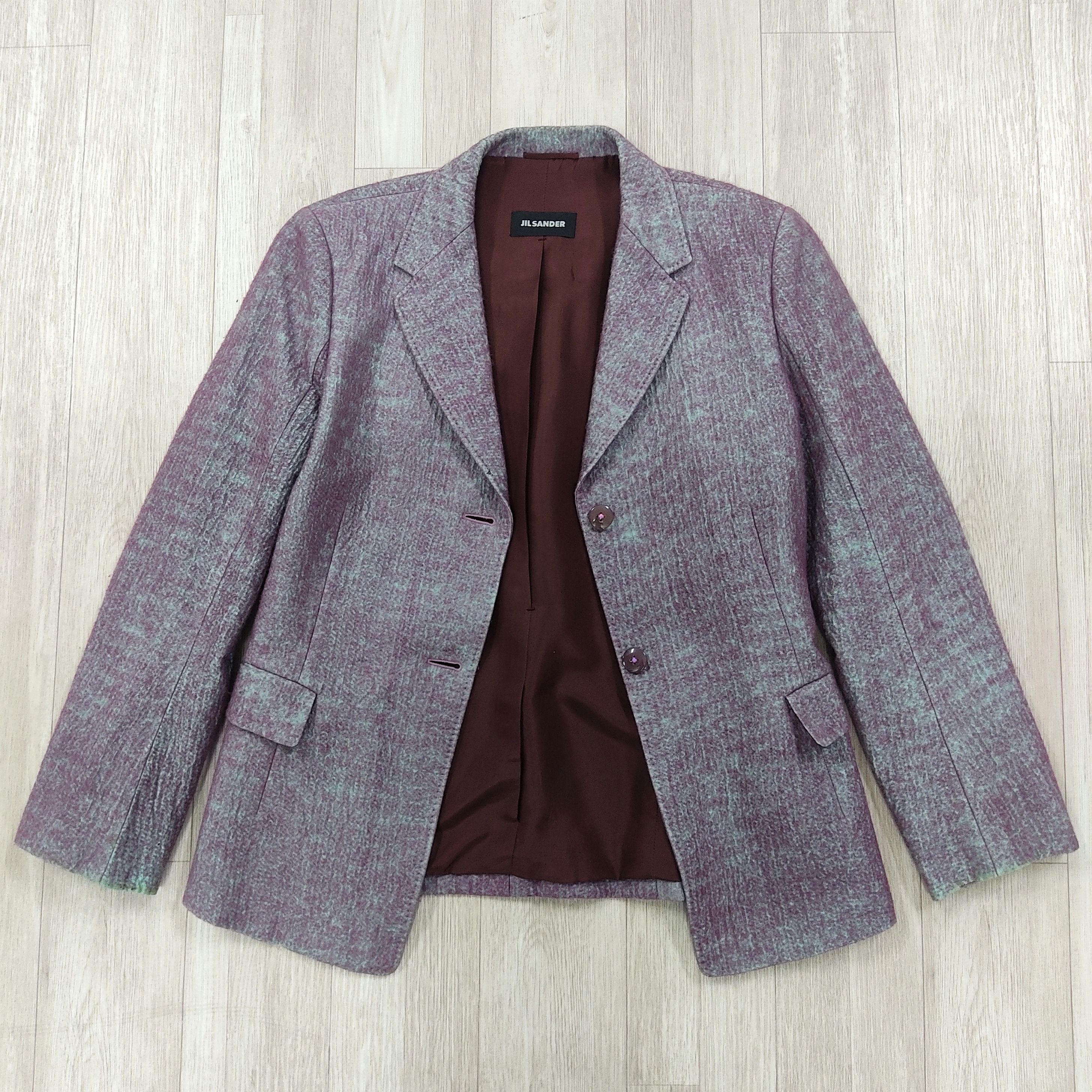 Designer × Jil Sander JIL SANDER Wool Silk Blazer Jacket Size S / US 4 / IT 40 - 5 Thumbnail