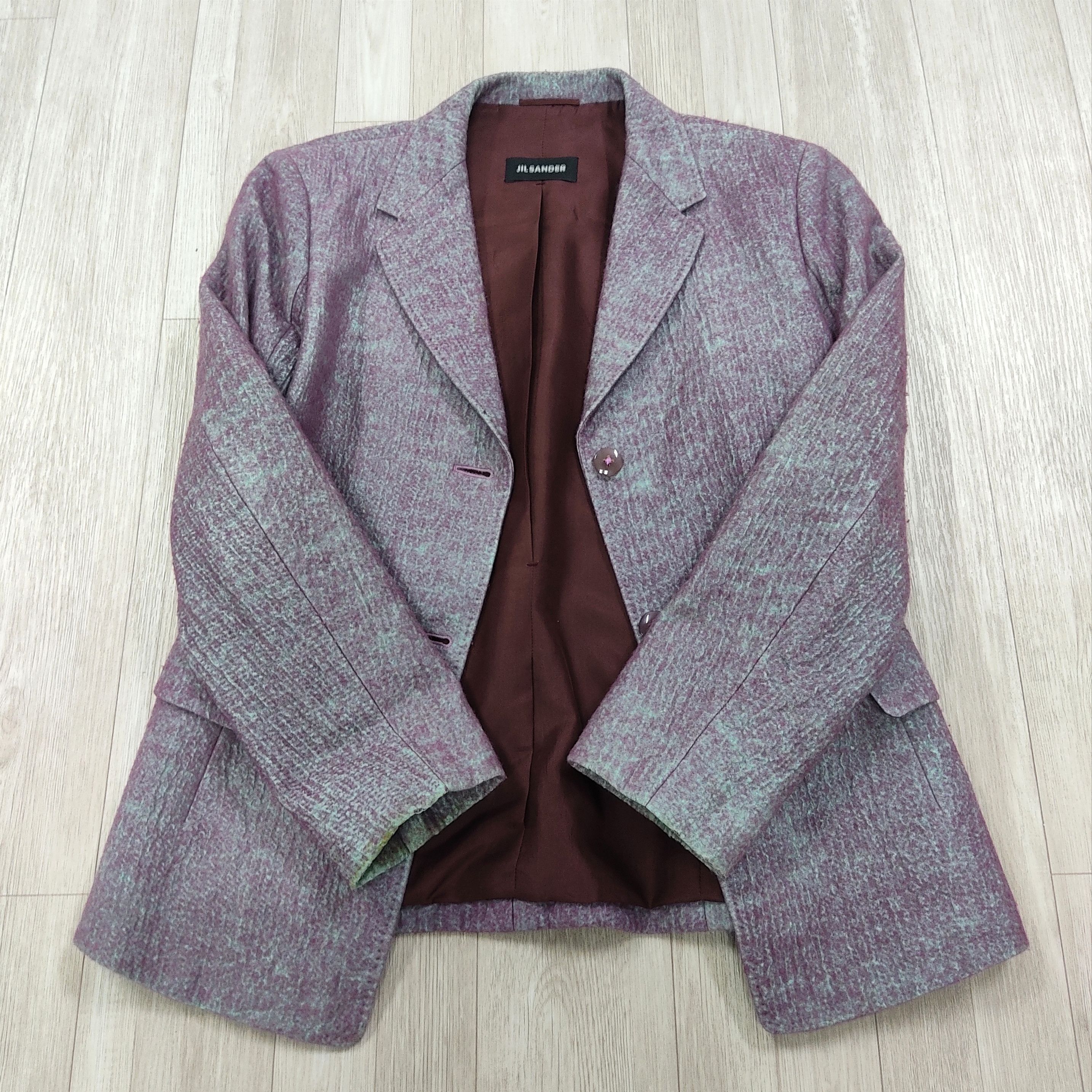Designer × Jil Sander JIL SANDER Wool Silk Blazer Jacket Size S / US 4 / IT 40 - 4 Thumbnail