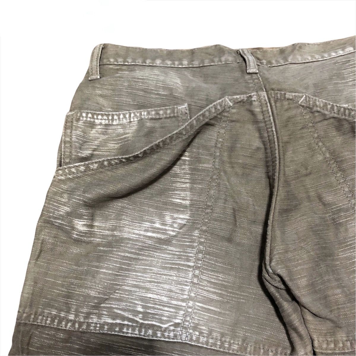 Designer Japanese Brand Multiple Pockets Duck Canvas Bush Pants Size US 31 - 11 Thumbnail