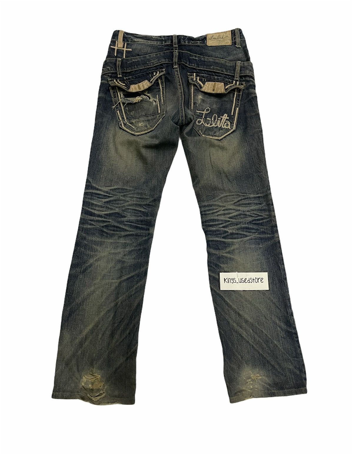 Japanese Brand VINTAGE LOLITA JEANS RARE DESIGN Size US 33 - 1 Thumbnail