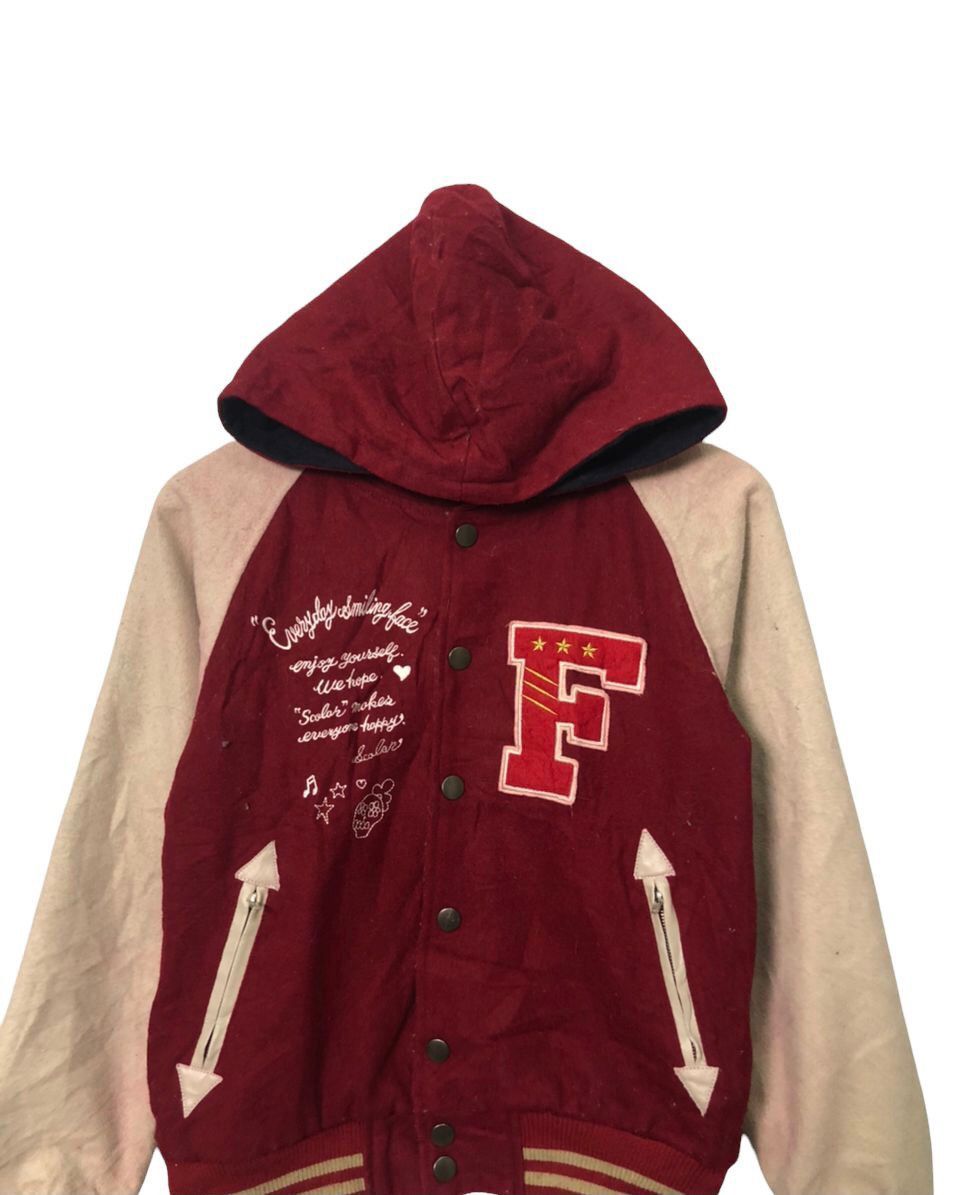Japanese Brand Vintage Scolar Embroidery Button Ups Hoodie Varsity Jacket Size US S / EU 44-46 / 1 - 4 Thumbnail