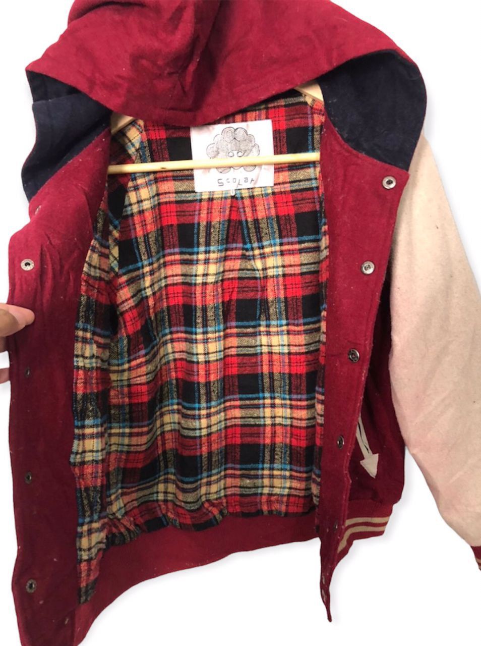Japanese Brand Vintage Scolar Embroidery Button Ups Hoodie Varsity Jacket Size US S / EU 44-46 / 1 - 5 Thumbnail