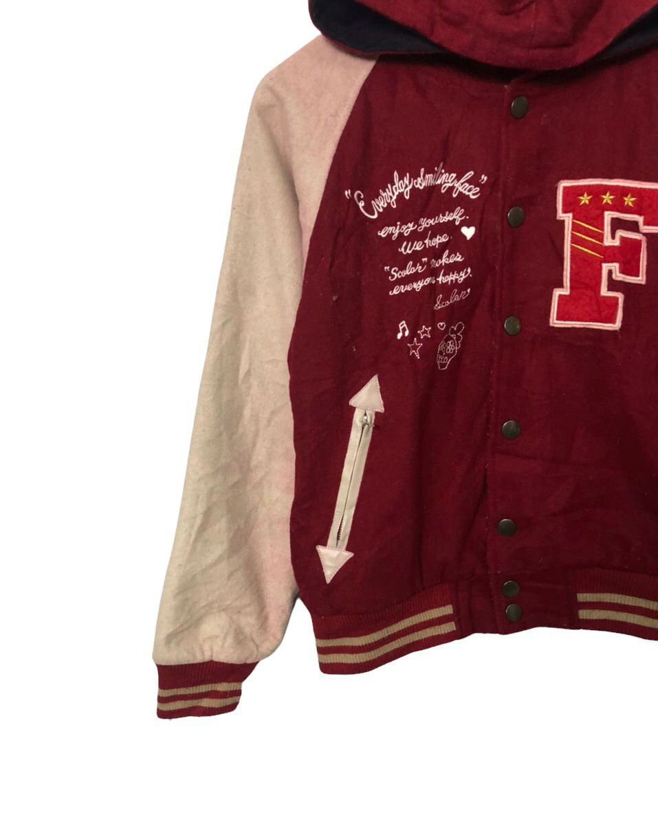 Japanese Brand Vintage Scolar Embroidery Button Ups Hoodie Varsity Jacket Size US S / EU 44-46 / 1 - 3 Thumbnail