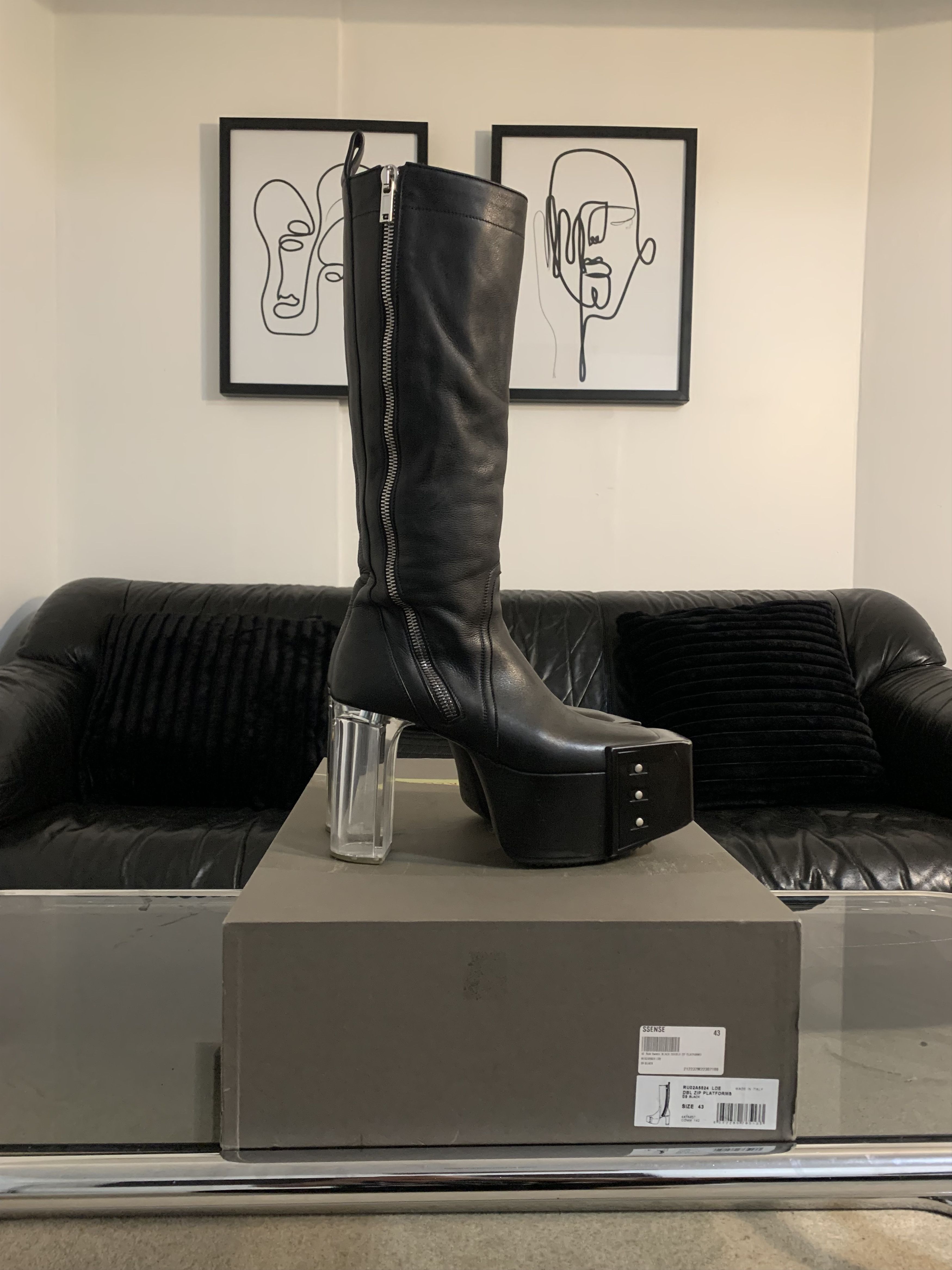 Rick Owens Grilled boots 43.5