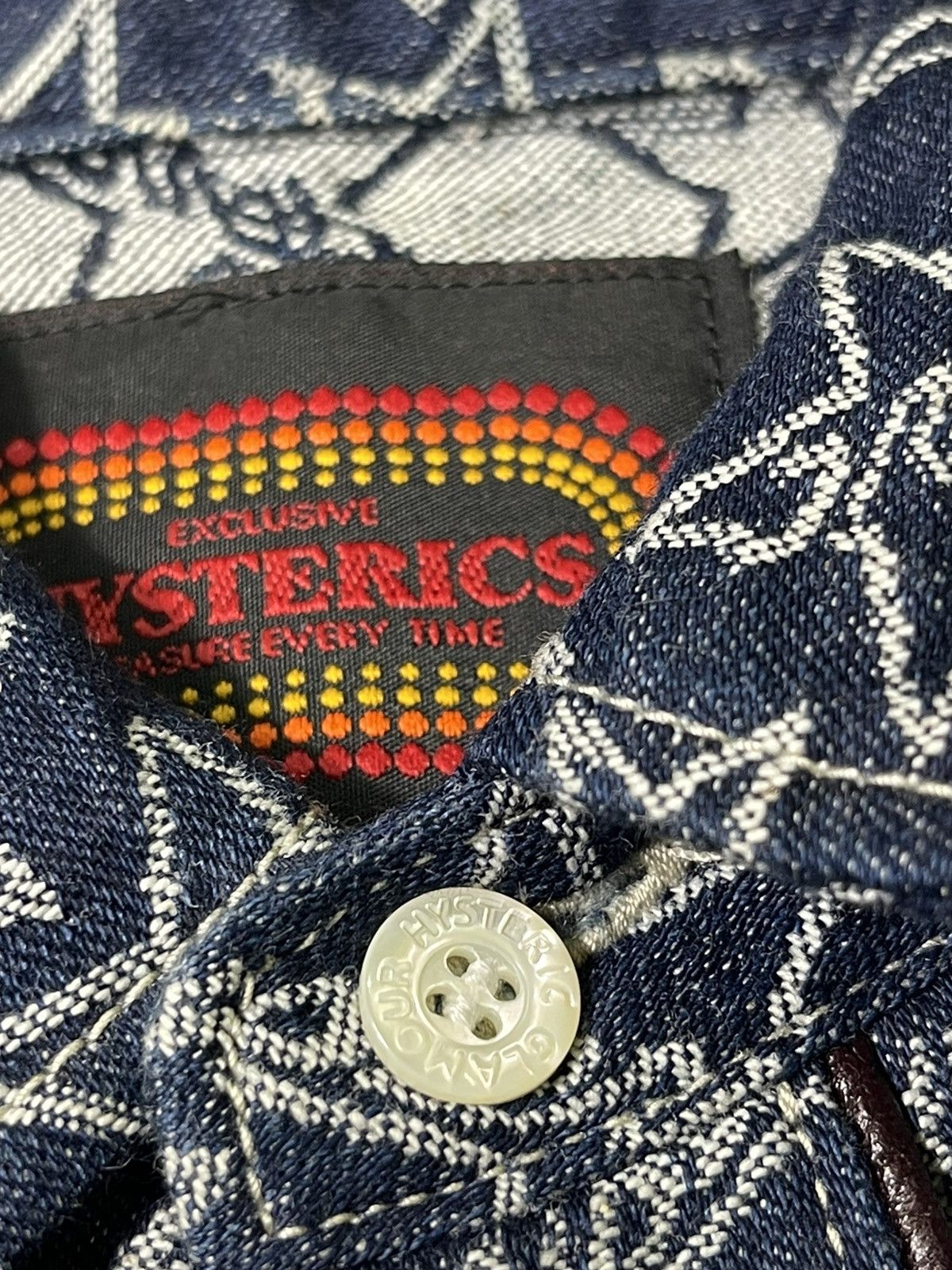 Hysteric Glamour Vintage hysteric fullprint jeans jacket Size US S / EU 44-46 / 1 - 9 Thumbnail
