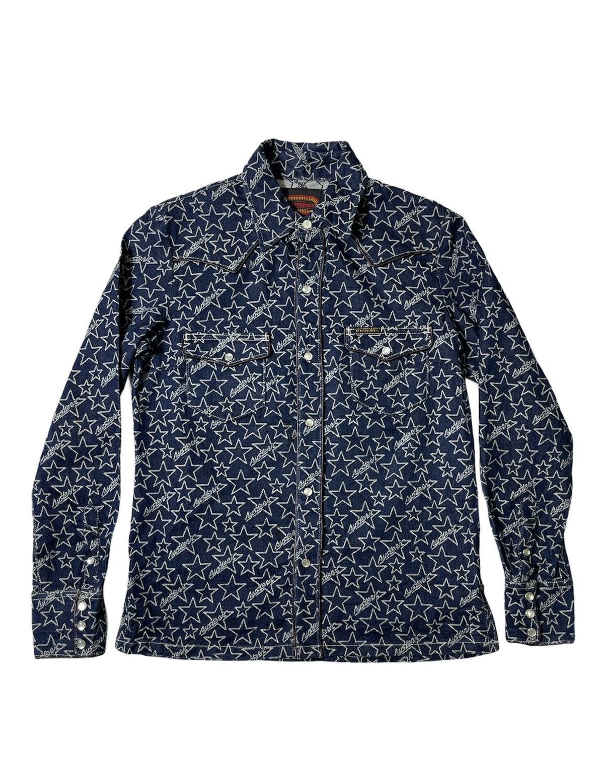 Hysteric Glamour Vintage hysteric fullprint jeans jacket Size US S / EU 44-46 / 1 - 1 Thumbnail