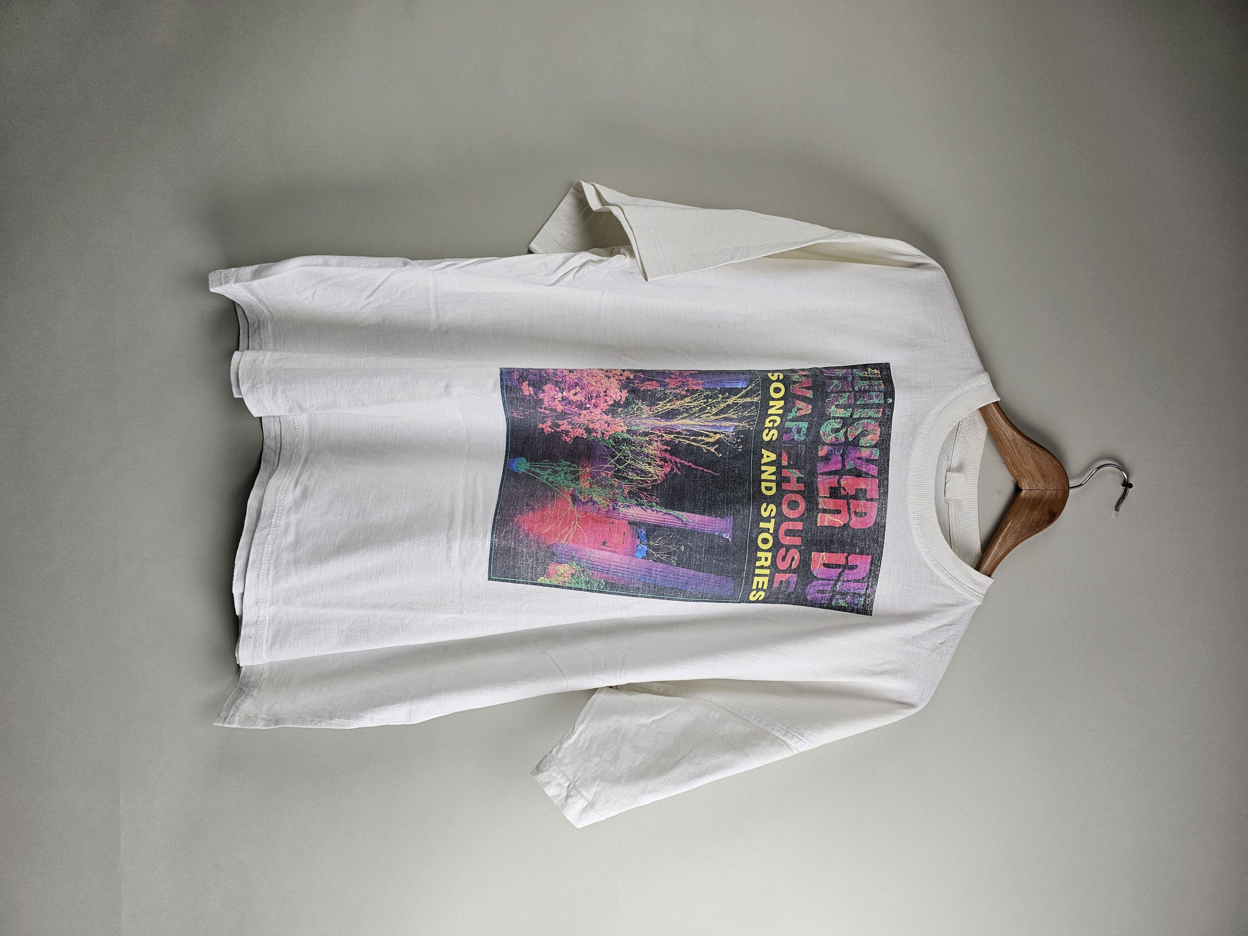 Image of Band Tees x Rock Tees 1987 Husker Dü Warehouse : Songs And Stories 80's 90's in White, Men's (Size 