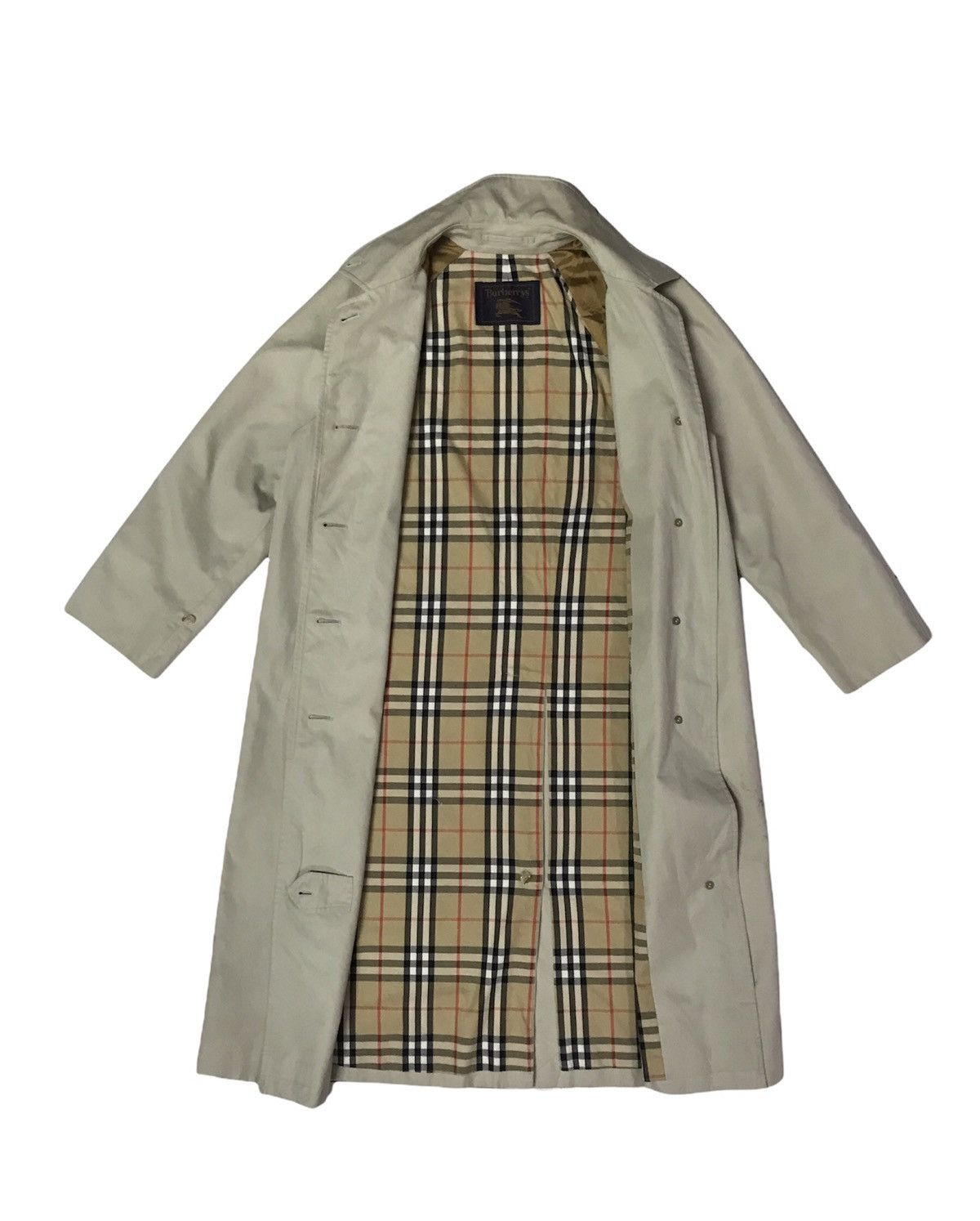 image of Burberry’S Vintage Trench Coat Nova Check in Brown, Men's (Size Medium)