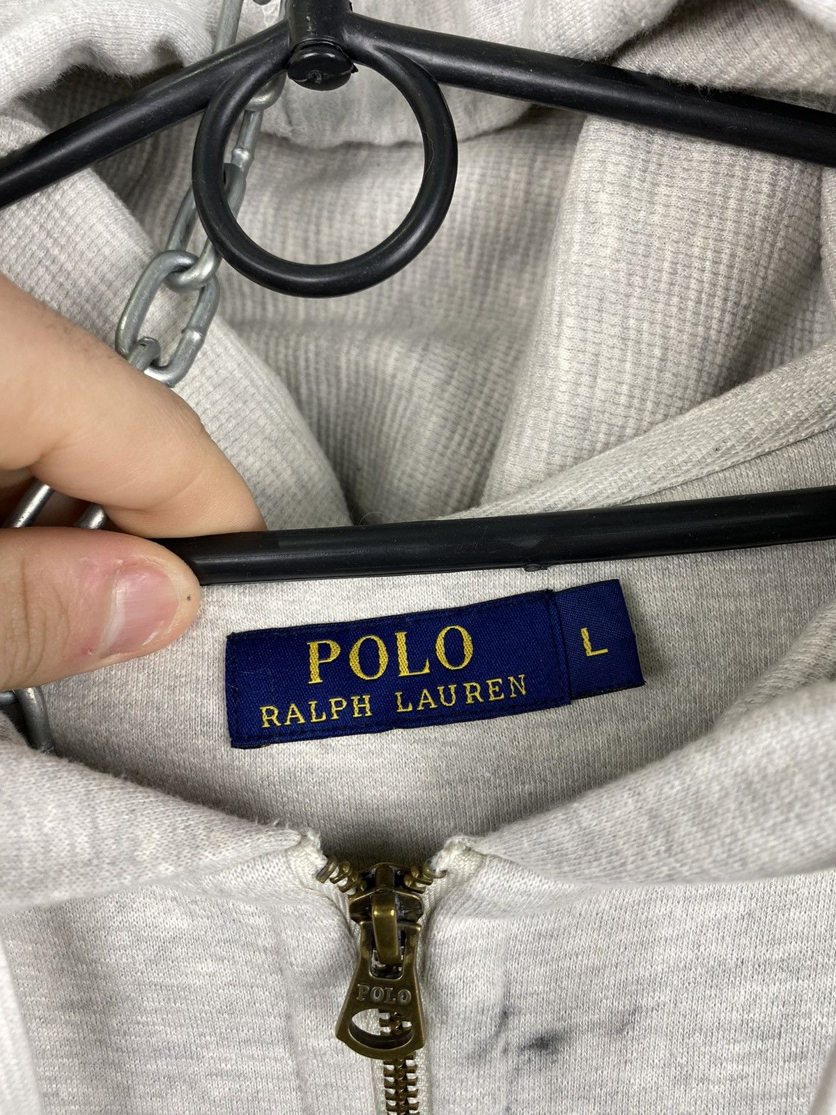 Polo Ralph Lauren Mens Vintage Polo Ralph Lauren Zip Hoodie y2k streetwear Size US L / EU 52-54 / 3 - 8 Thumbnail