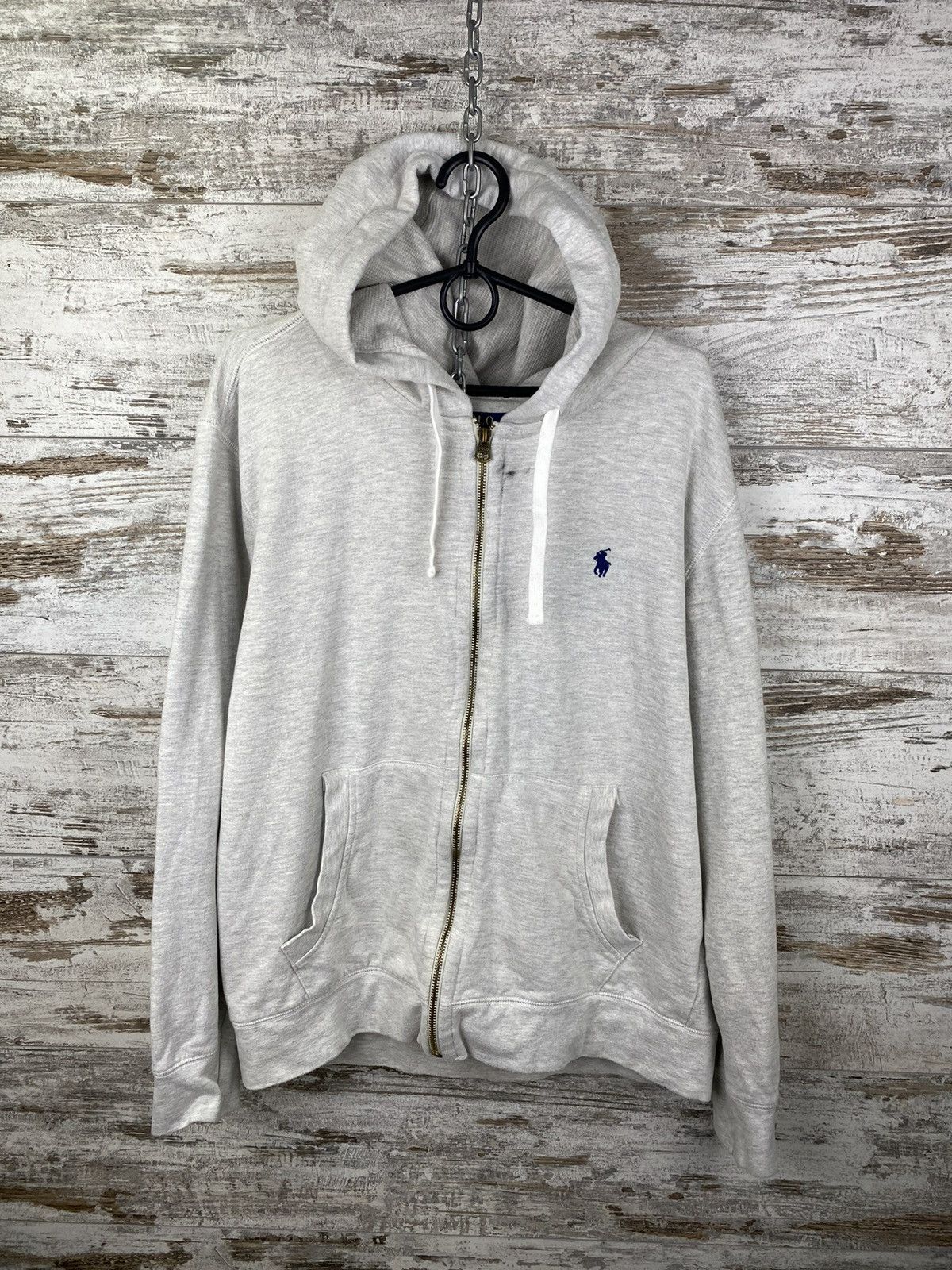 Polo Ralph Lauren Mens Vintage Polo Ralph Lauren Zip Hoodie y2k streetwear Size US L / EU 52-54 / 3 - 2 Thumbnail